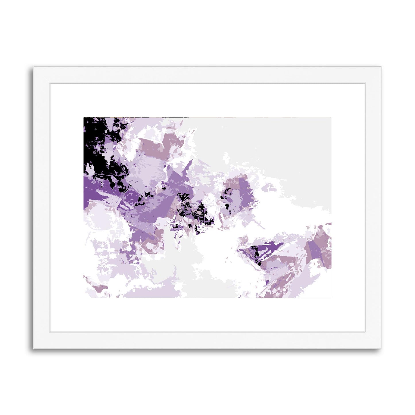 Framed Graphic Art Print, fph-1250-7694, 14"x11", White Frame