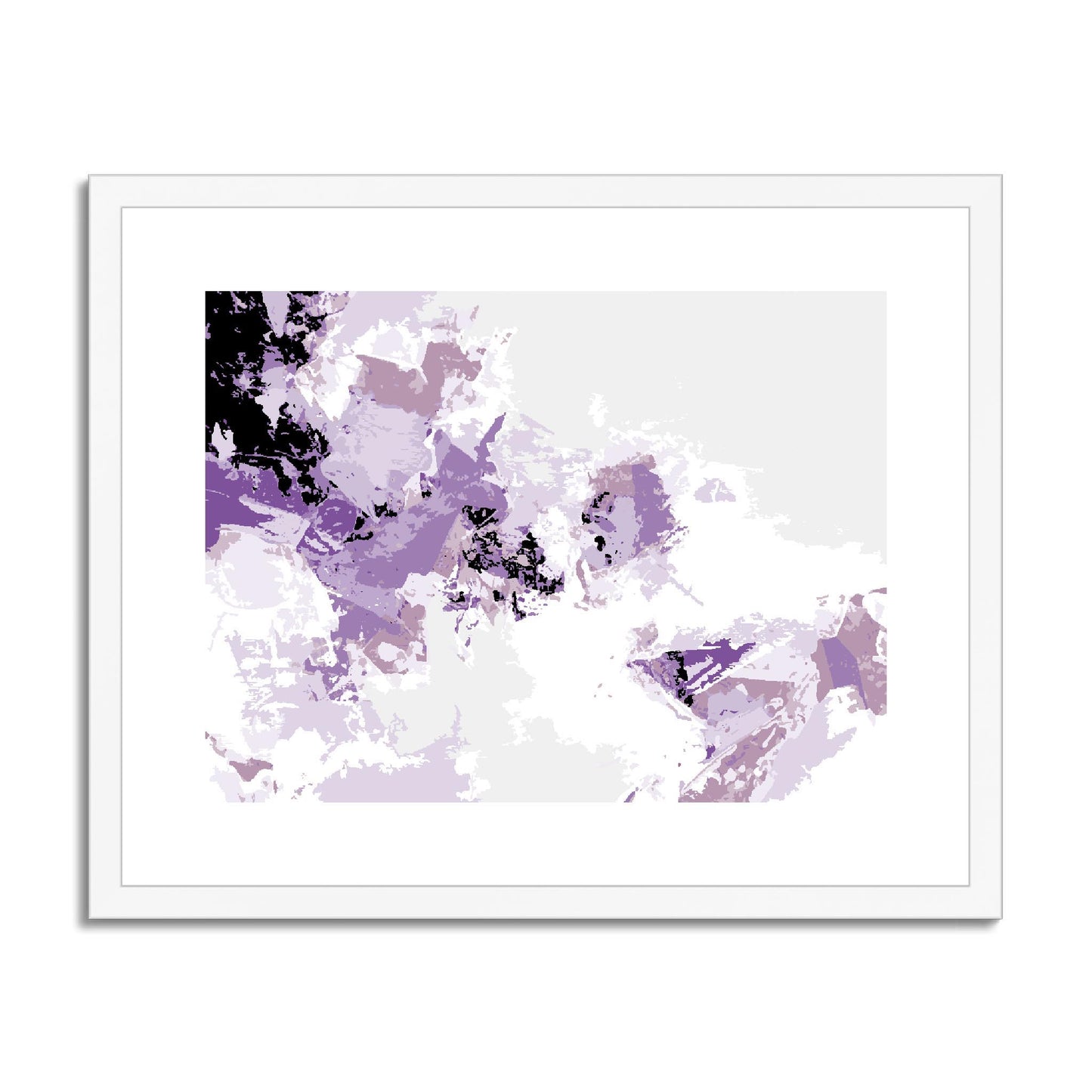 Framed Graphic Art Print, fph-1250-7694, 20"x16", White Frame