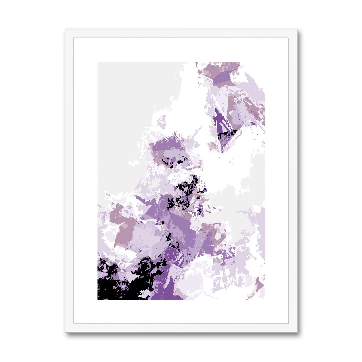 Framed Graphic Art Print, fpv-1250-7694, 18"x24", White Frame
