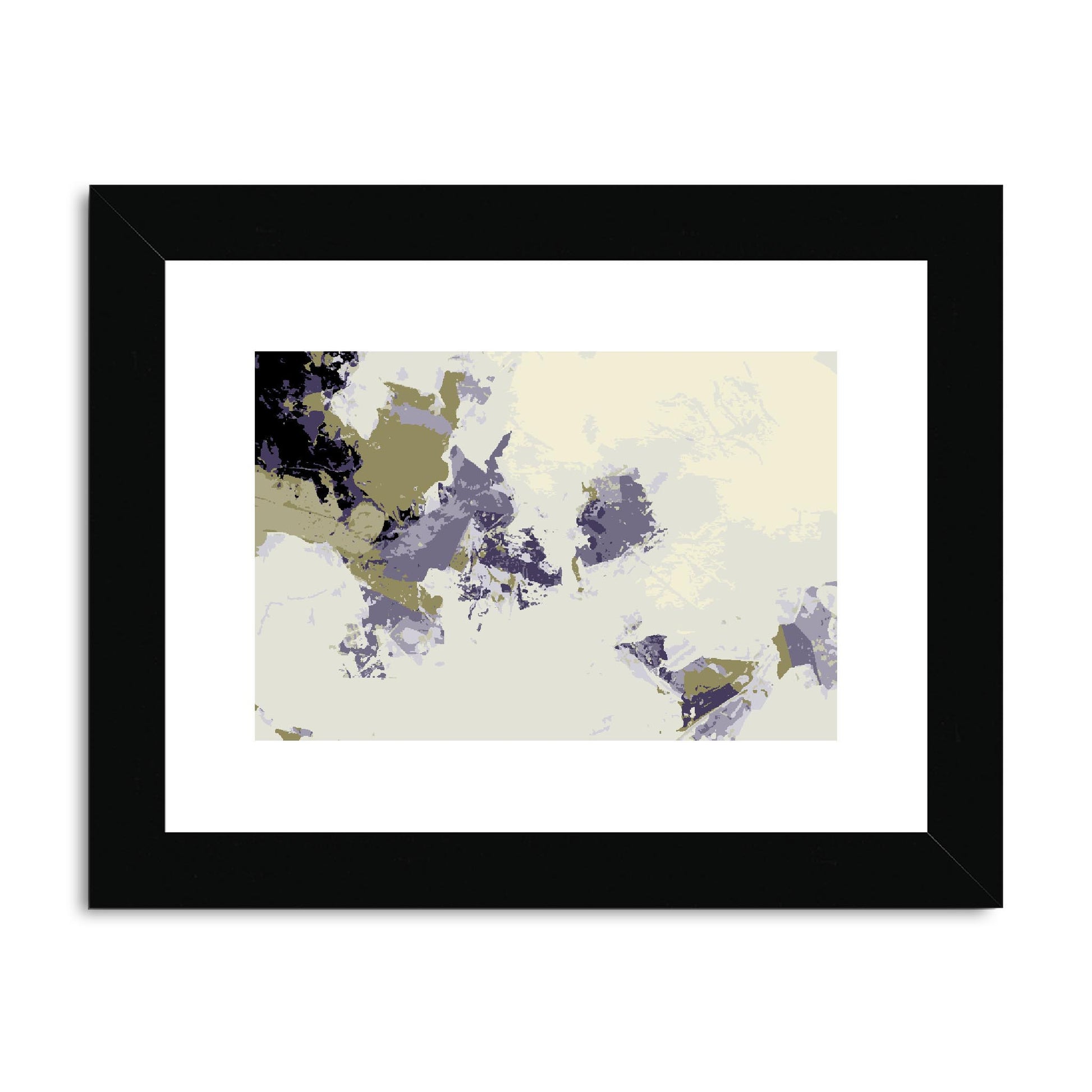 Framed Graphic Art Print, fph-1260-7694, 8"x6", Black Frame