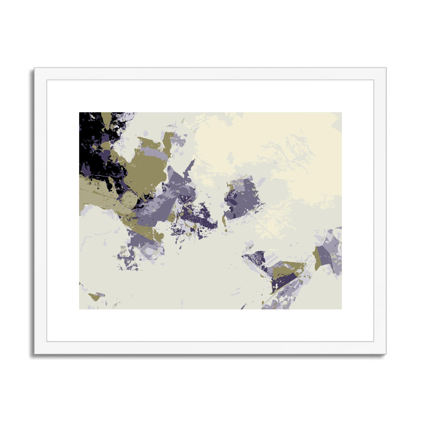 Framed Graphic Art Print, fph-1260-7694, 20"x16", White Frame