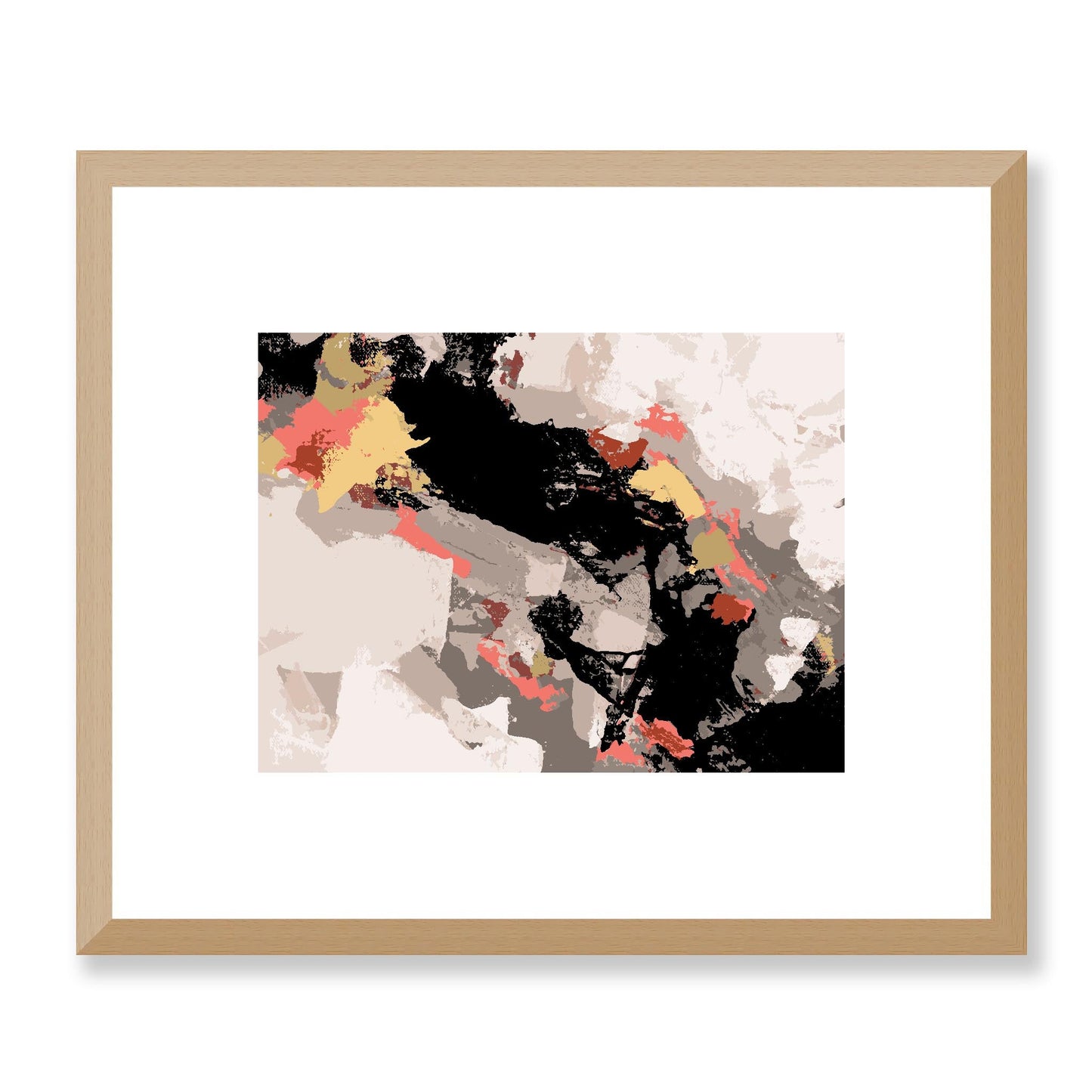Framed Graphic Art Print, White Mat - 12x10 16x13 20x16 28x22 inches | FPH-1130-7688, Prints, Graphic art, Natural Frame, 30 x 25 cm ,12 x 10 inches