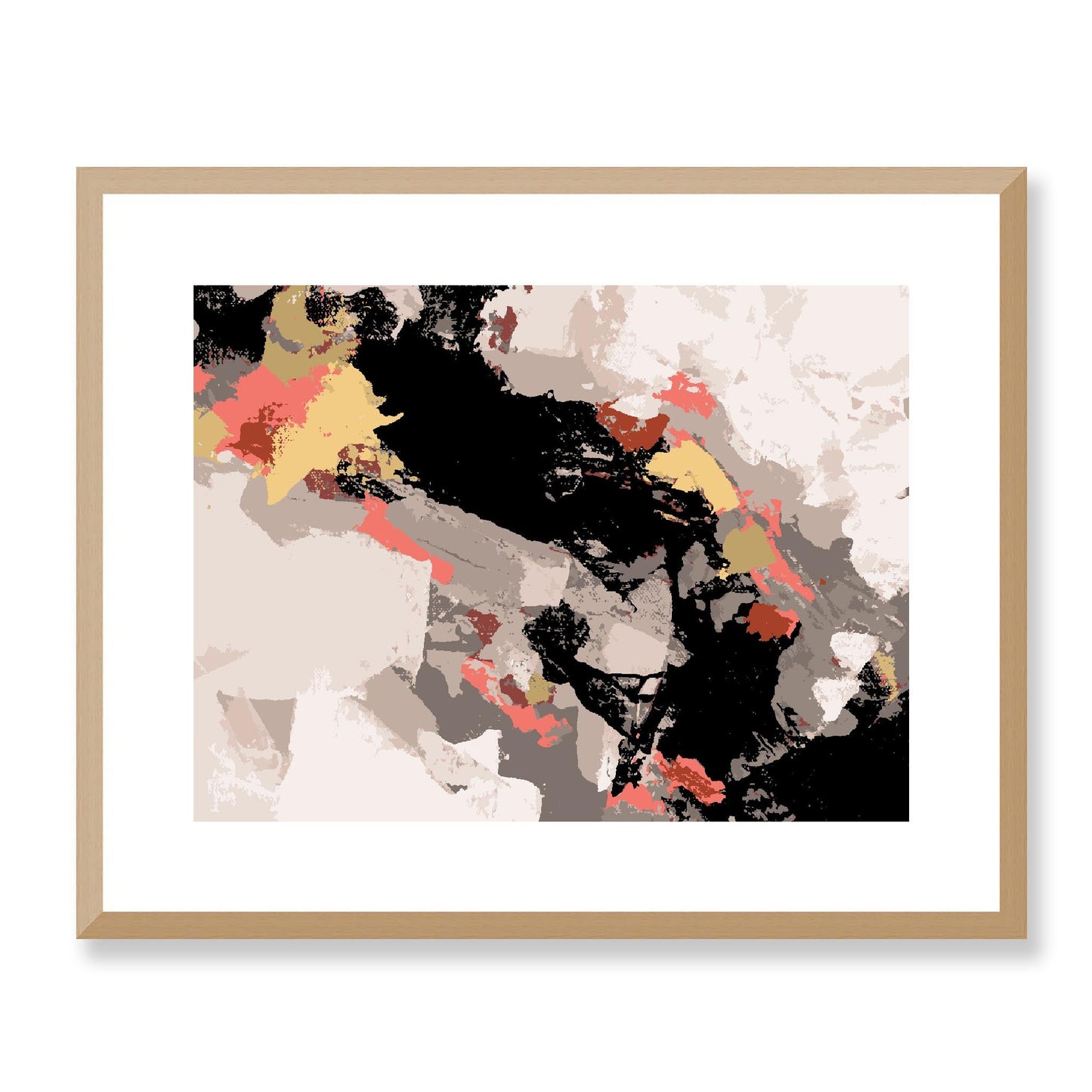 Framed Graphic Art Print, White Mat - 12x10 16x13 20x16 28x22 inches | FPH-1130-7688, Prints, Graphic art, Natural Frame, 51 x 41 cm ,20 x 16 inches