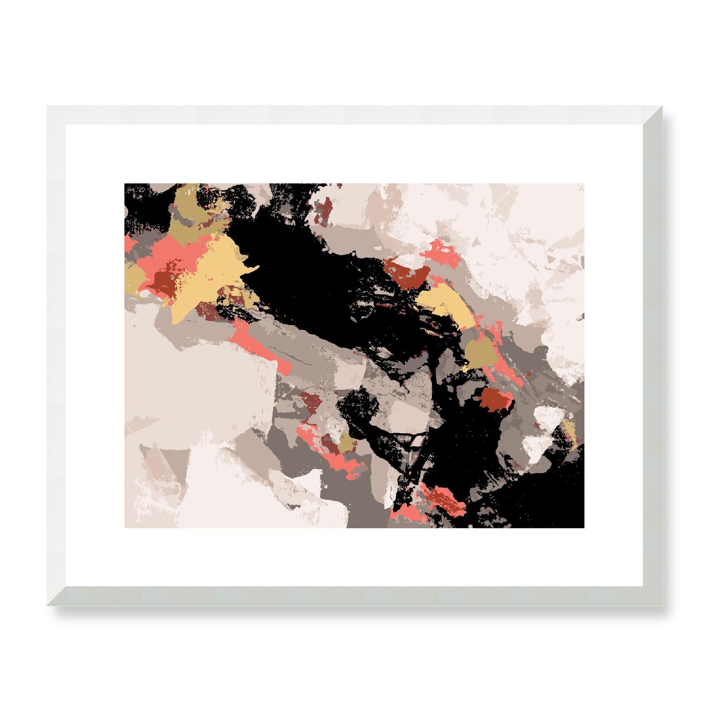 Framed Graphic Art Print, White Mat - 12x10 16x13 20x16 28x22 inches | FPH-1130-7688, Prints, Graphic art, White Frame, 51 x 41 cm ,20 x 16 inches