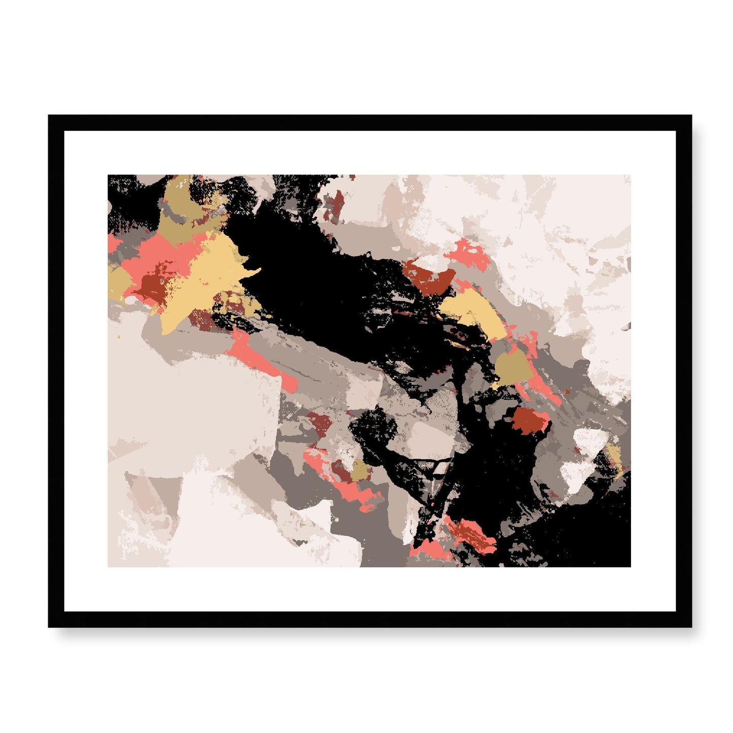 Framed Graphic Art Print, White Mat - 12x10 16x13 20x16 28x22 inches | FPH-1130-7688, Prints, Graphic art, Black Frame, 71 x 56 cm ,28 x 22 inches