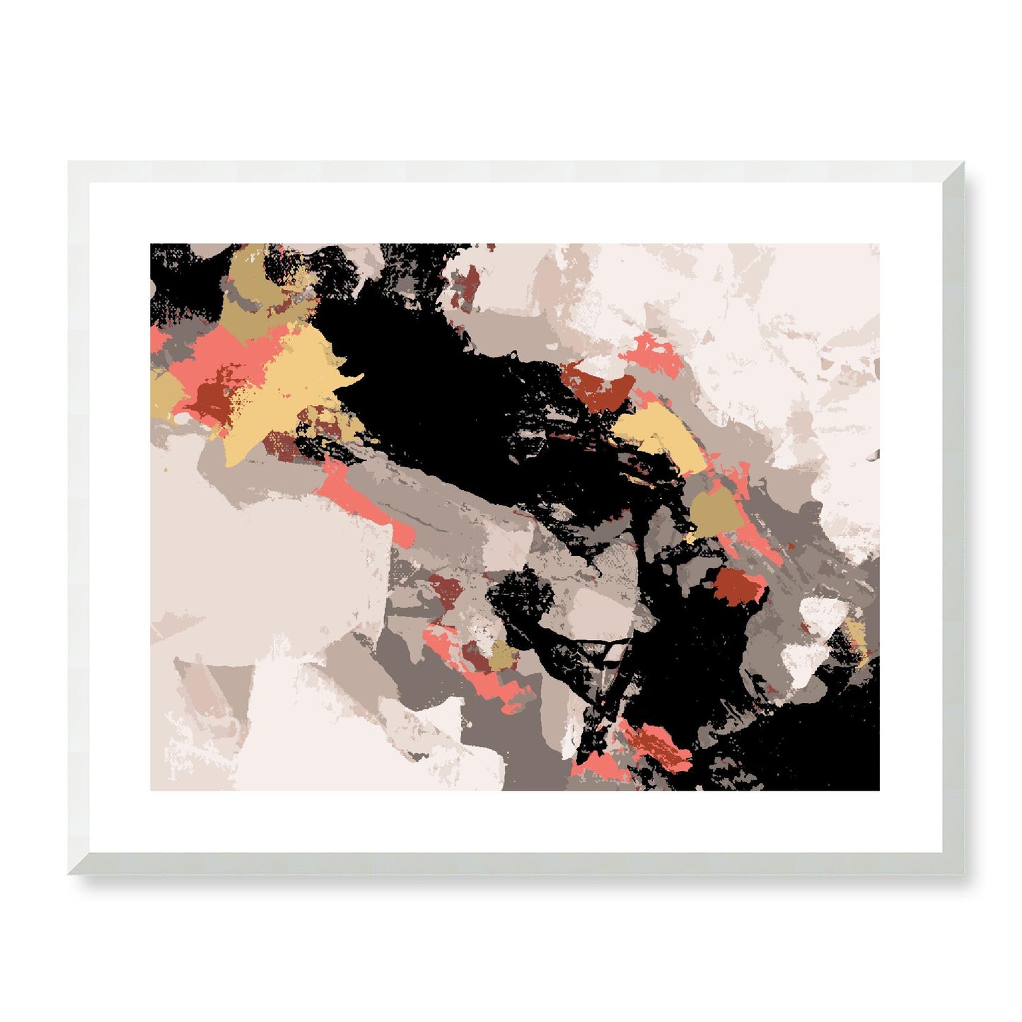 Framed Graphic Art Print, White Mat - 12x10 16x13 20x16 28x22 inches | FPH-1130-7688, Prints, Graphic art, White Frame, 71 x 56 cm ,28 x 22 inches