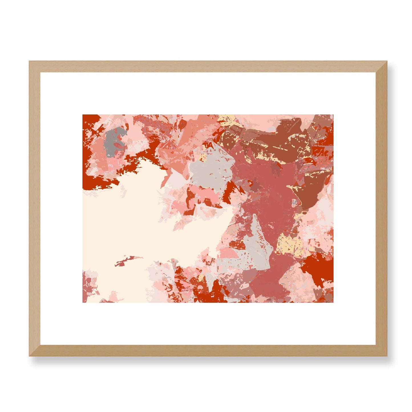 Framed Graphic Art Print, White Mat - 12x10 16x13 20x16 28x22 inches | FPH-1130-7692, Prints, Graphic art, Natural Frame, 41 x 33 cm ,16 x 13 inches