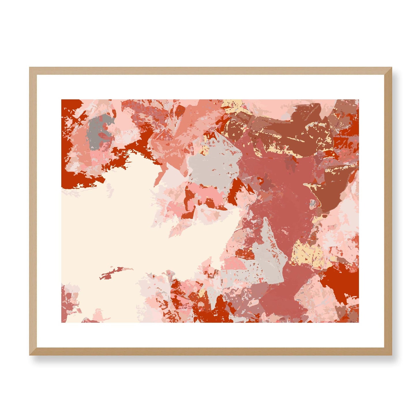 Framed Graphic Art Print, White Mat - 12x10 16x13 20x16 28x22 inches | FPH-1130-7692, Prints, Graphic art, Natural Frame, 71 x 56 cm ,28 x 22 inches