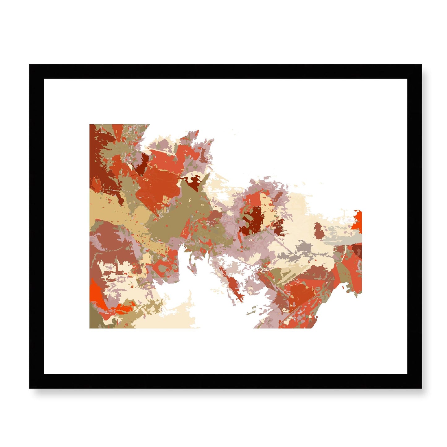 Framed Graphic Art Print, White Mat - 12x10 16x13 20x16 28x22 inches | FPH-1130-7694, Prints, Graphic art, Black Frame, 41 x 33 cm ,16 x 13 inches