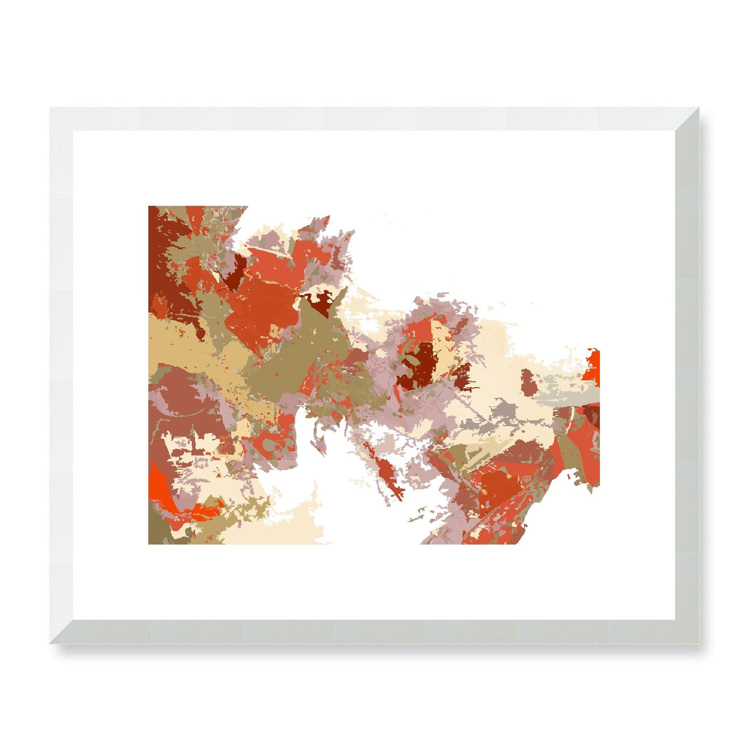 Framed Graphic Art Print, White Mat - 12x10 16x13 20x16 28x22 inches | FPH-1130-7694, Prints, Graphic art, White Frame, 41 x 33 cm ,16 x 13 inches
