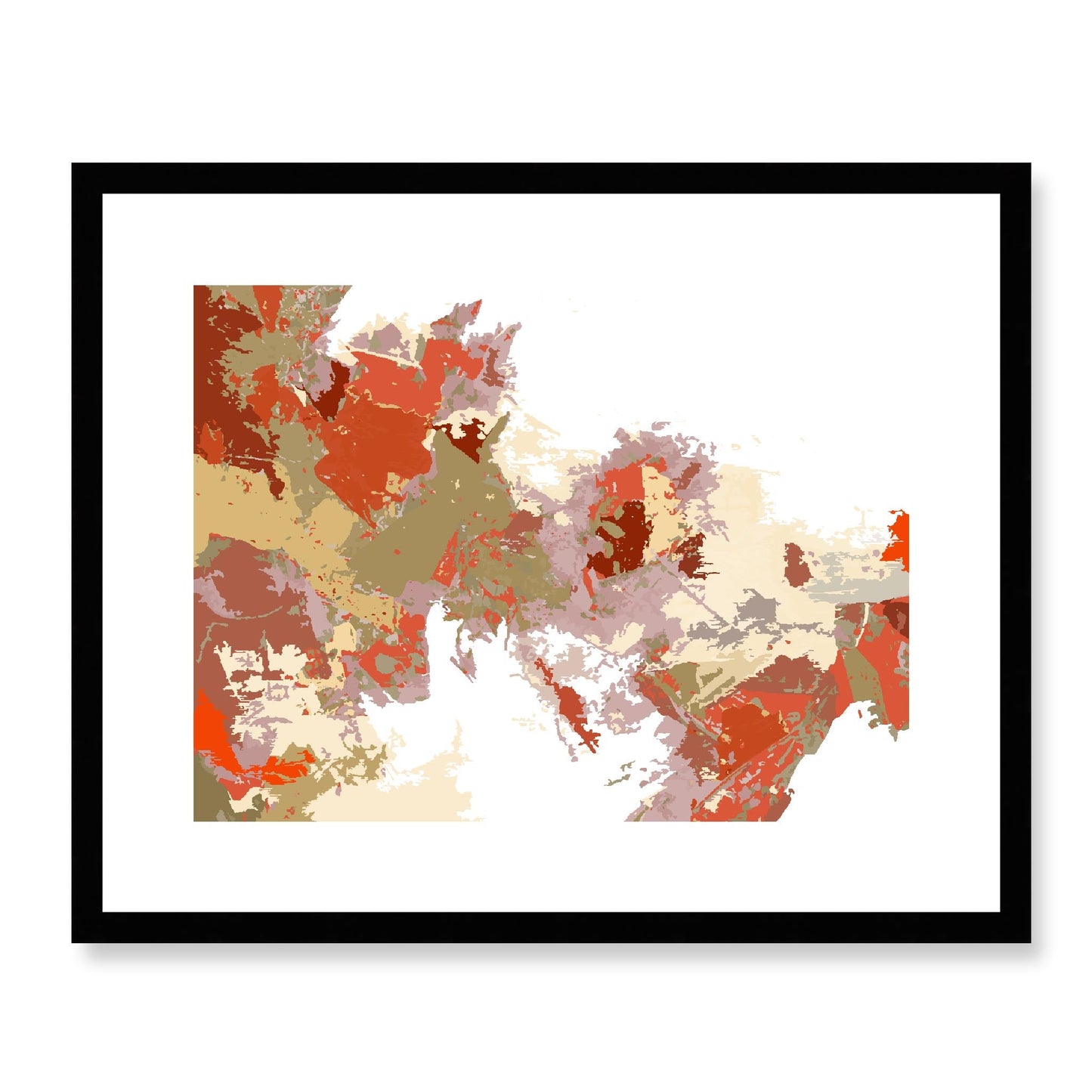 Framed Graphic Art Print, White Mat - 12x10 16x13 20x16 28x22 inches | FPH-1130-7694, Prints, Graphic art, Black Frame, 51 x 41 cm ,20 x 16 inches