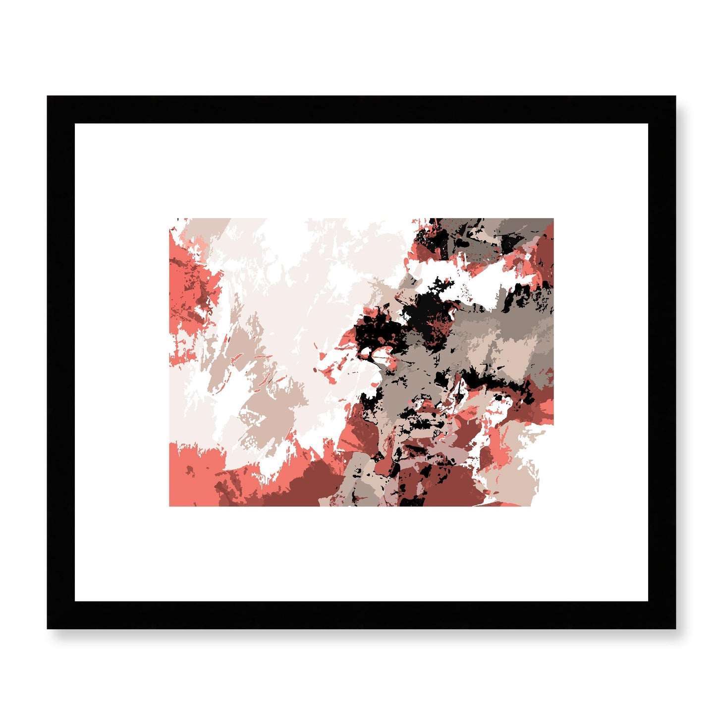 Framed Graphic Art Print, White Mat - 12x10 16x13 20x16 28x22 inches | FPH-1130-7696, Prints, Graphic art, Black Frame, 30 x 25 cm ,12 x 10 inches