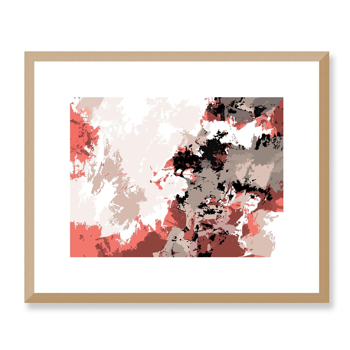 Framed Graphic Art Print, White Mat - 12x10 16x13 20x16 28x22 inches | FPH-1130-7696, Prints, Graphic art, Natural Frame, 41 x 33 cm ,16 x 13 inches