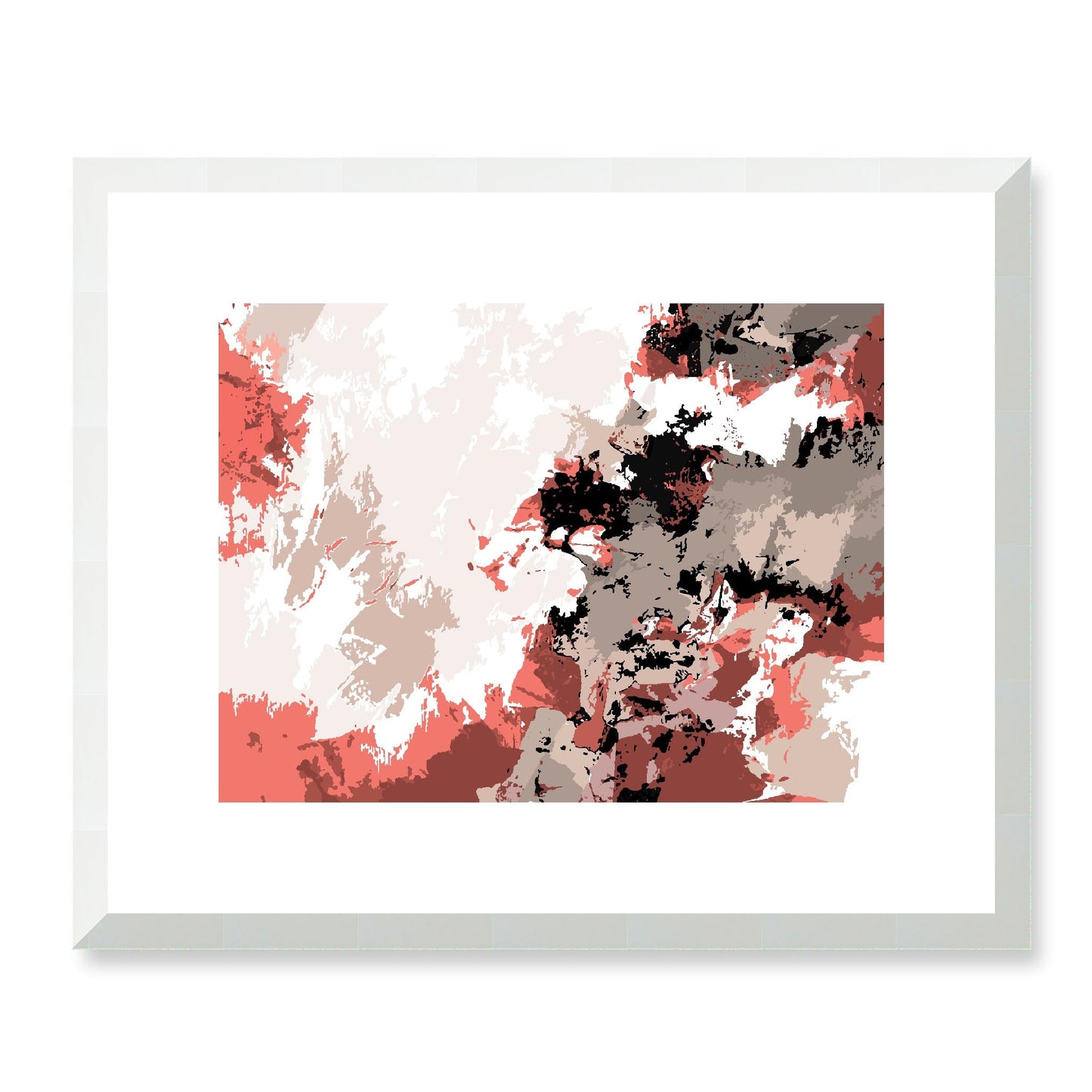 Framed Graphic Art Print, White Mat - 12x10 16x13 20x16 28x22 inches | FPH-1130-7696, Prints, Graphic art, White Frame, 41 x 33 cm ,16 x 13 inches