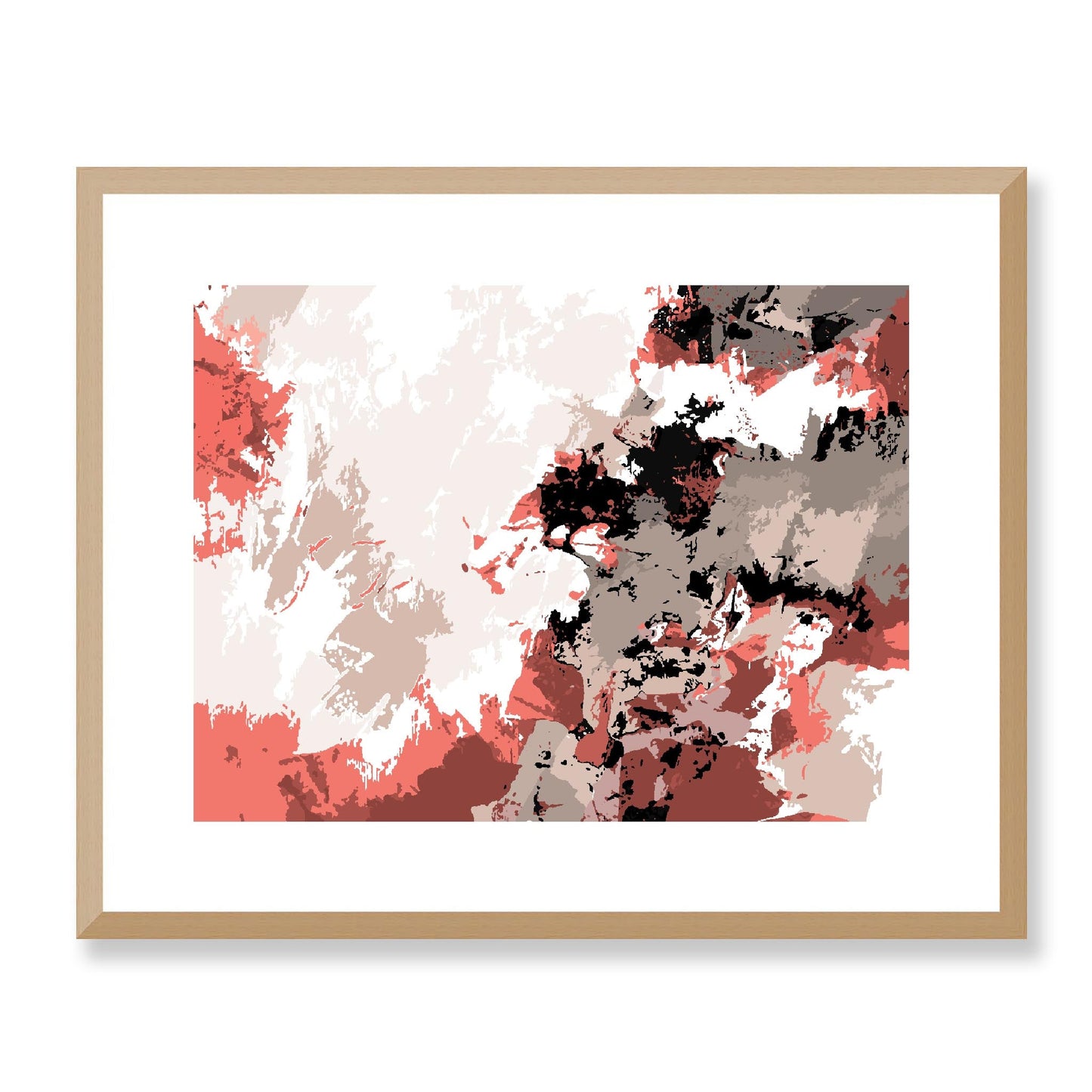 Framed Graphic Art Print, White Mat - 12x10 16x13 20x16 28x22 inches | FPH-1130-7696, Prints, Graphic art, Natural Frame, 51 x 41 cm ,20 x 16 inches