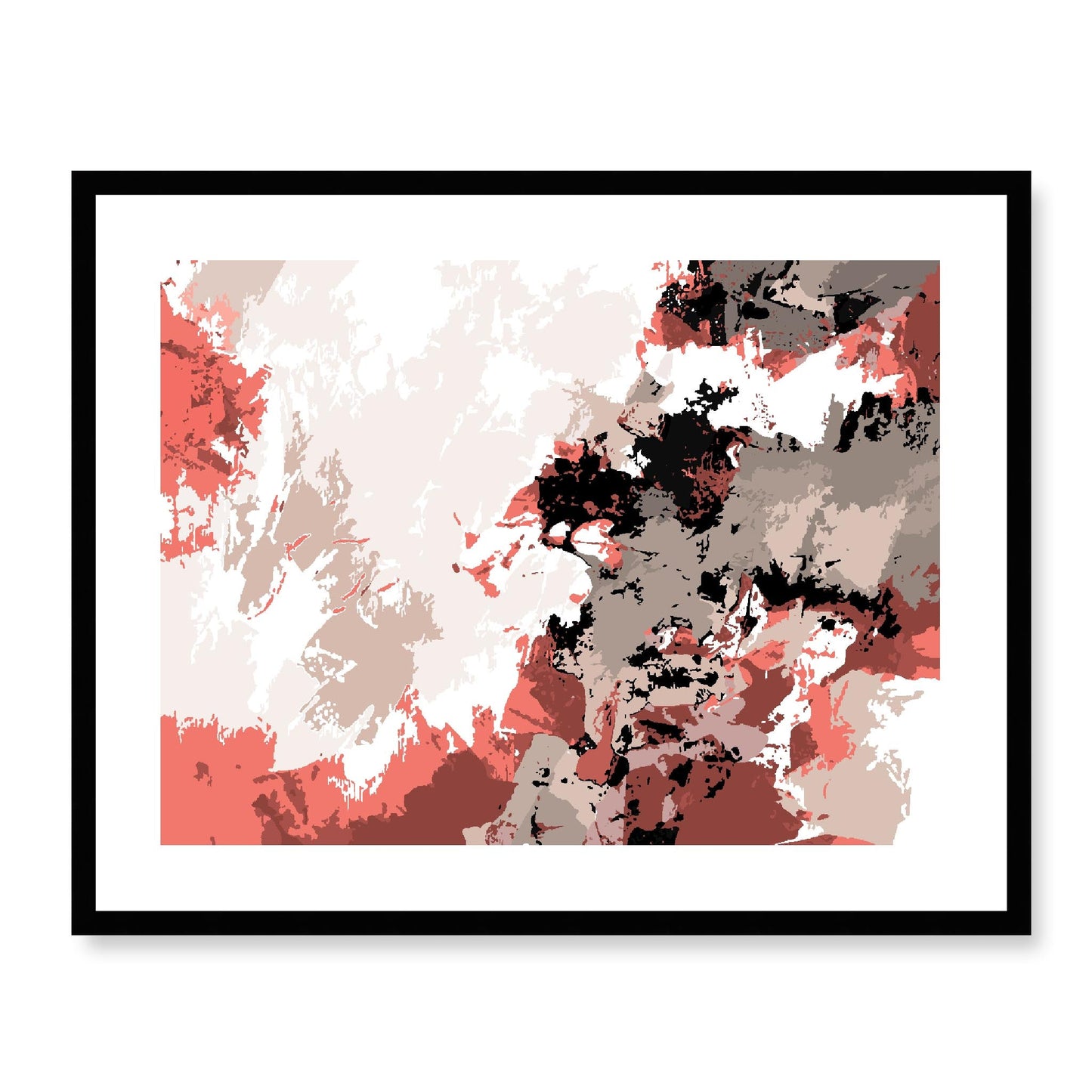 Framed Graphic Art Print, White Mat - 12x10 16x13 20x16 28x22 inches | FPH-1130-7696, Prints, Graphic art, Black Frame, 71 x 56 cm ,28 x 22 inches