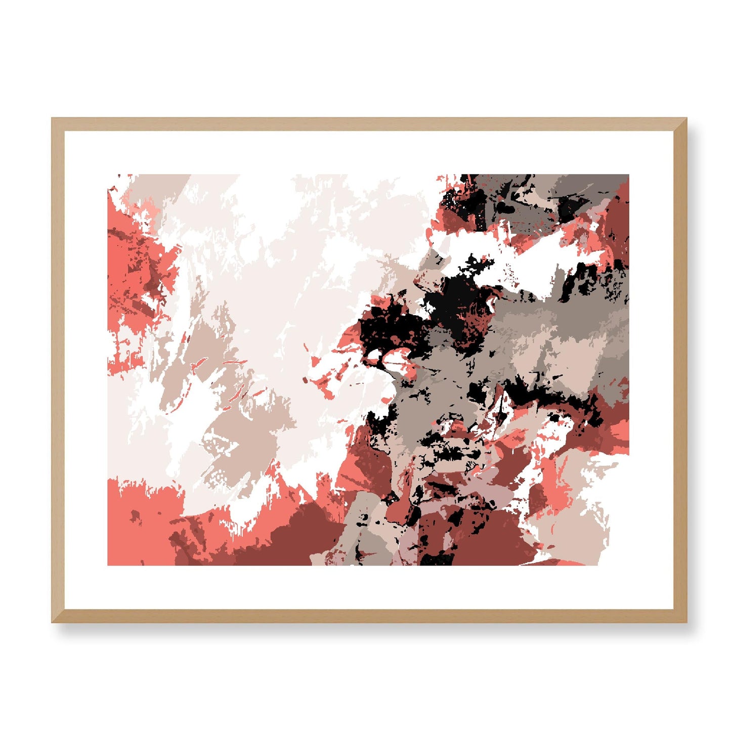 Framed Graphic Art Print, White Mat - 12x10 16x13 20x16 28x22 inches | FPH-1130-7696, Prints, Graphic art, Natural Frame, 71 x 56 cm ,28 x 22 inches