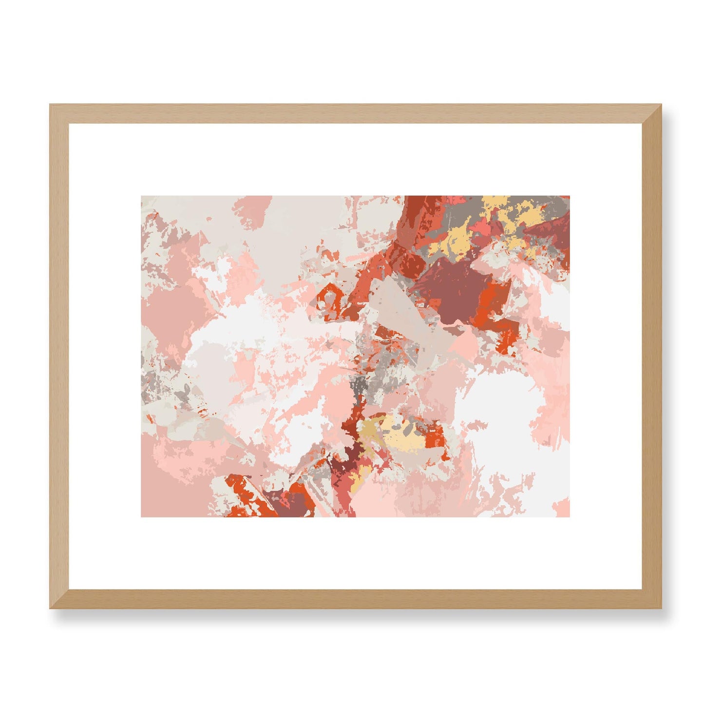 Framed Graphic Art Print, White Mat - 12x10 16x13 20x16 28x22 inches | FPH-1130-7698, Prints, Graphic art, Natural Frame, 41 x 33 cm ,16 x 13 inches
