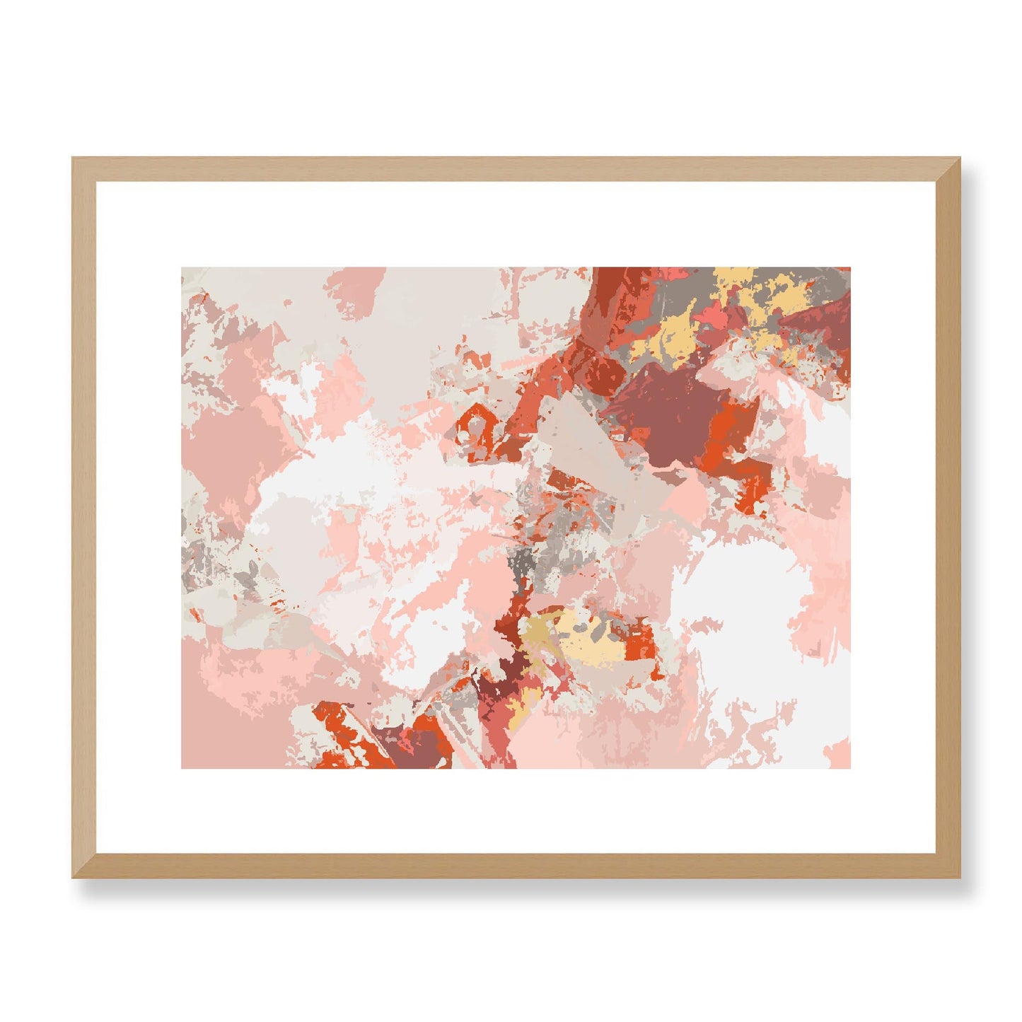 Framed Graphic Art Print, White Mat - 12x10 16x13 20x16 28x22 inches | FPH-1130-7698, Prints, Graphic art, Natural Frame, 51 x 41 cm ,20 x 16 inches