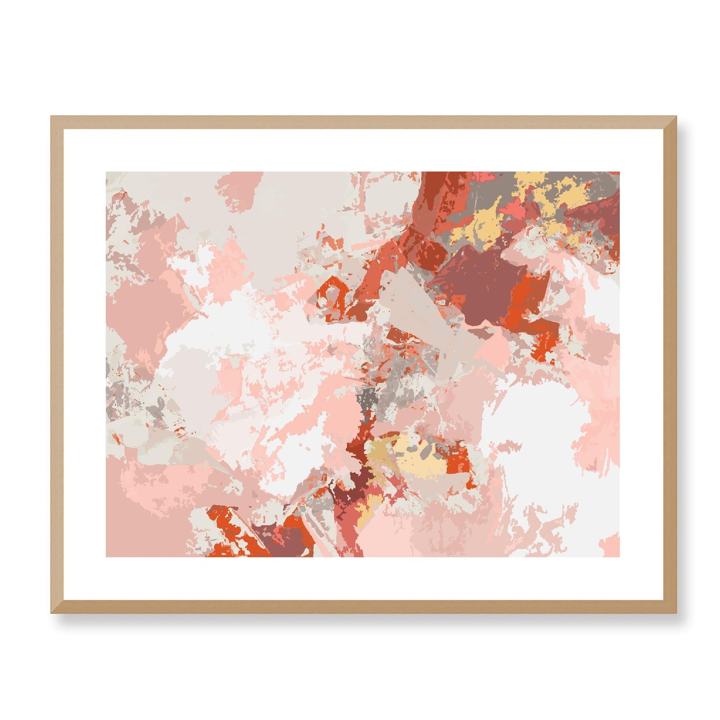 Framed Graphic Art Print, White Mat - 12x10 16x13 20x16 28x22 inches | FPH-1130-7698, Prints, Graphic art, Natural Frame, 71 x 56 cm ,28 x 22 inches