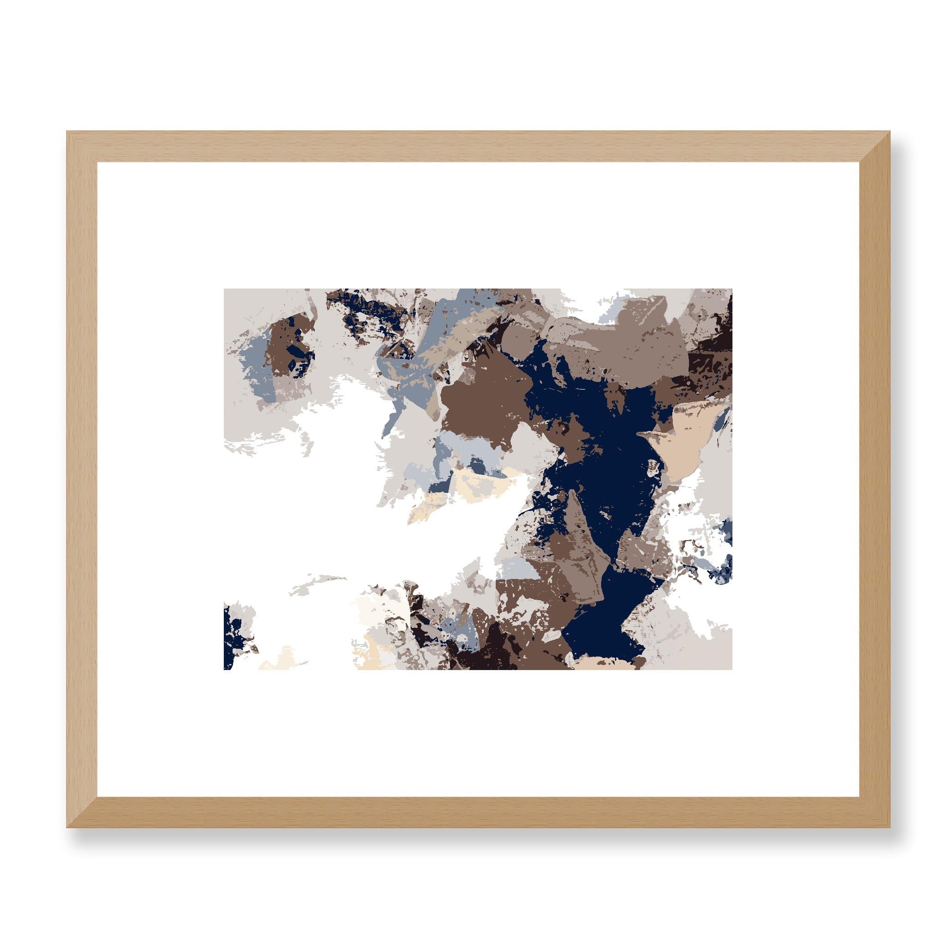 Framed Graphic Art Print, White Mat - 12x10 16x13 20x16 28x22 inches | FPH-1160-7692, Prints, Graphic art, Natural Frame, 30 x 25 cm ,12 x 10 inches