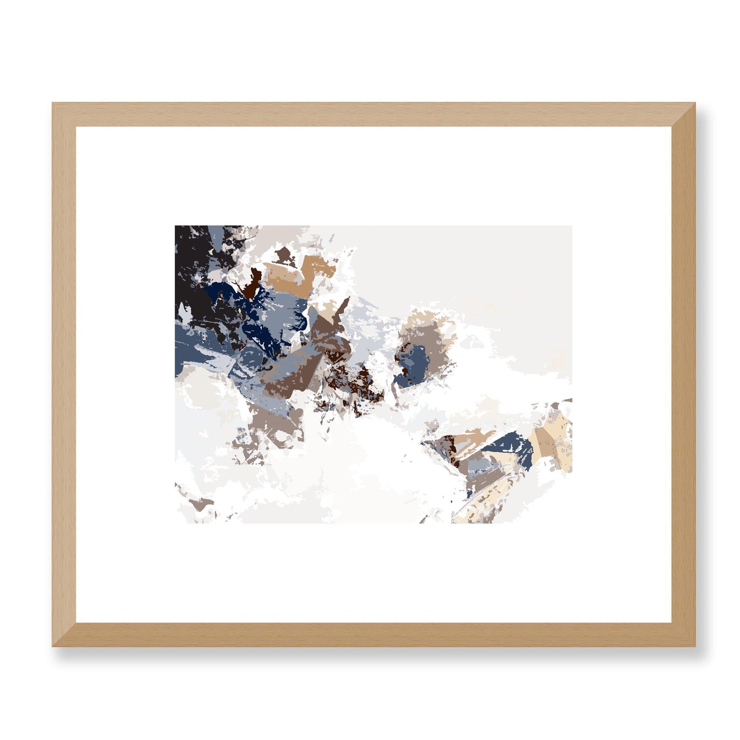 Framed Graphic Art Print, White Mat - 12x10 16x13 20x16 28x22 inches | FPH-1160-7694, Prints, Graphic art, Natural Frame, 30 x 25 cm ,12 x 10 inches