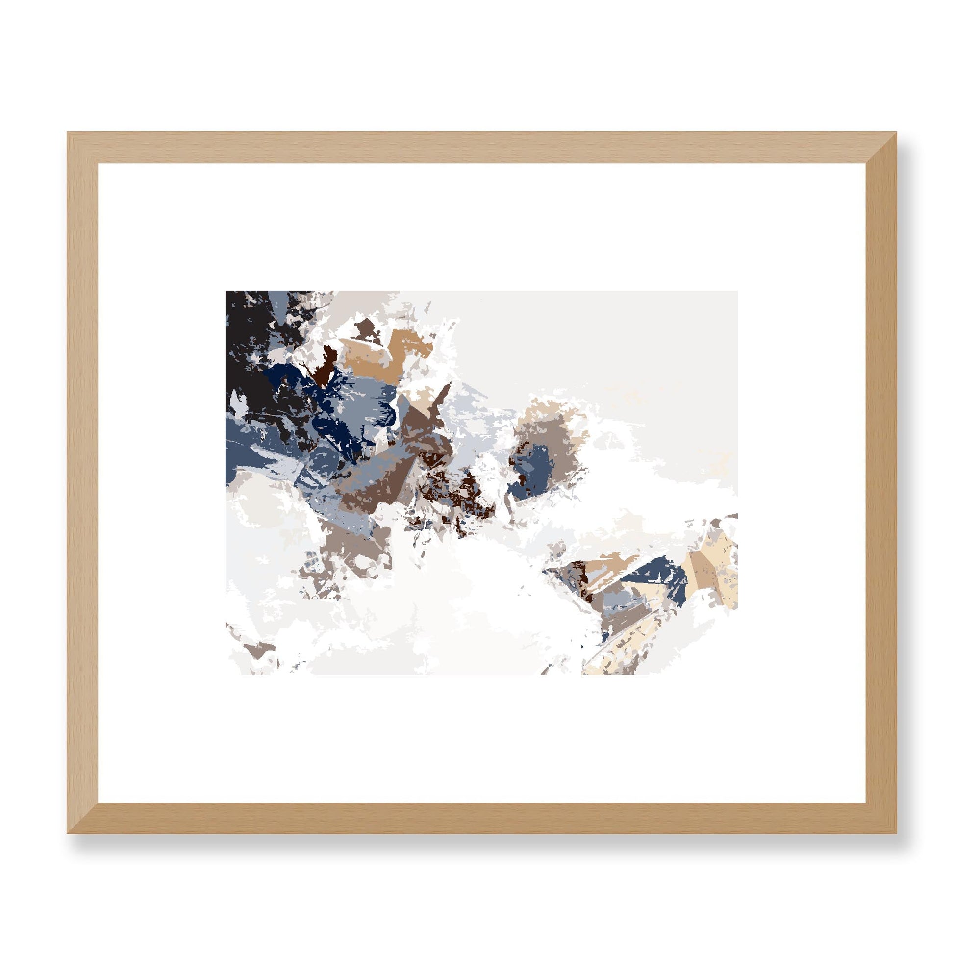 Framed Graphic Art Print, White Mat - 12x10 16x13 20x16 28x22 inches | FPH-1160-7694, Prints, Graphic art, Natural Frame, 30 x 25 cm ,12 x 10 inches