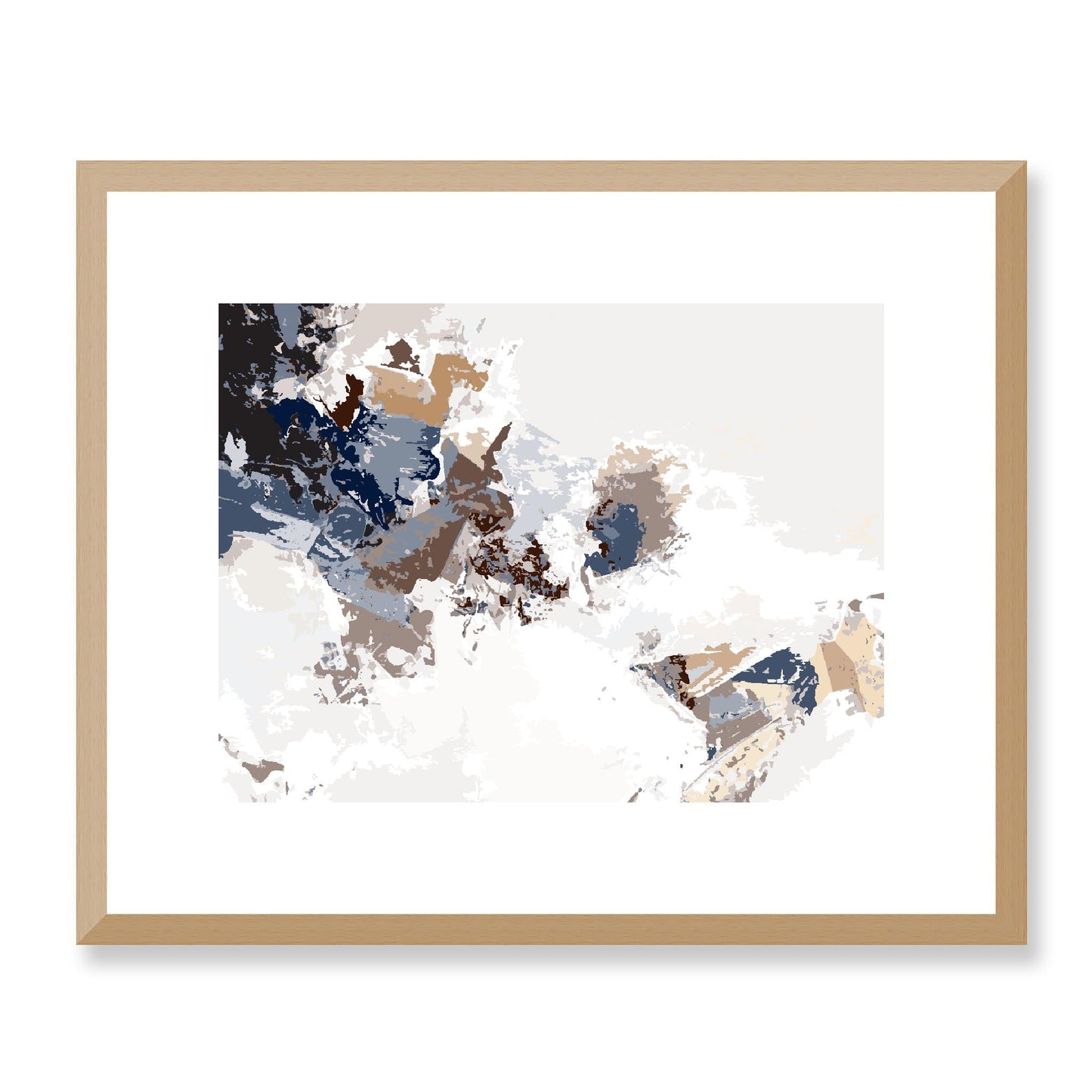 Framed Graphic Art Print, White Mat - 12x10 16x13 20x16 28x22 inches | FPH-1160-7694, Prints, Graphic art, Natural Frame, 41 x 33 cm ,16 x 13 inches
