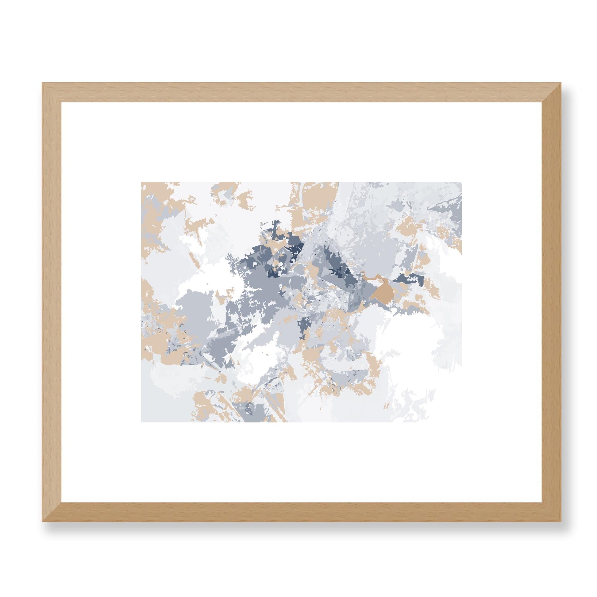 Framed Graphic Art Print, White Mat - 12x10 16x13 20x16 28x22 inches | FPH-1160-7698, Prints, Graphic art, Natural Frame, 30 x 25 cm ,12 x 10 inches