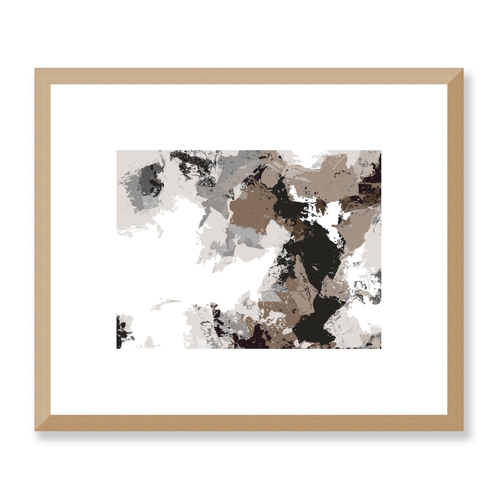 Framed Graphic Art Print, White Mat - 12x10 16x13 20x16 28x22 inches | FPH-1170-7692, Prints, Graphic art, Natural Frame, 30 x 25 cm ,12 x 10 inches