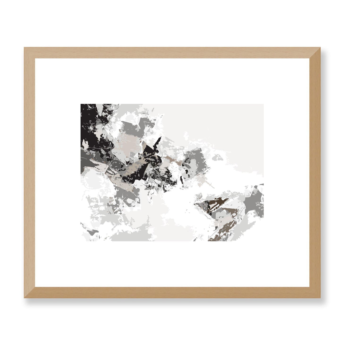 Framed Graphic Art Print, White Mat - 12x10 16x13 20x16 28x22 inches | FPH-1170-7694, Prints, Graphic art, Natural Frame, 30 x 25 cm ,12 x 10 inches