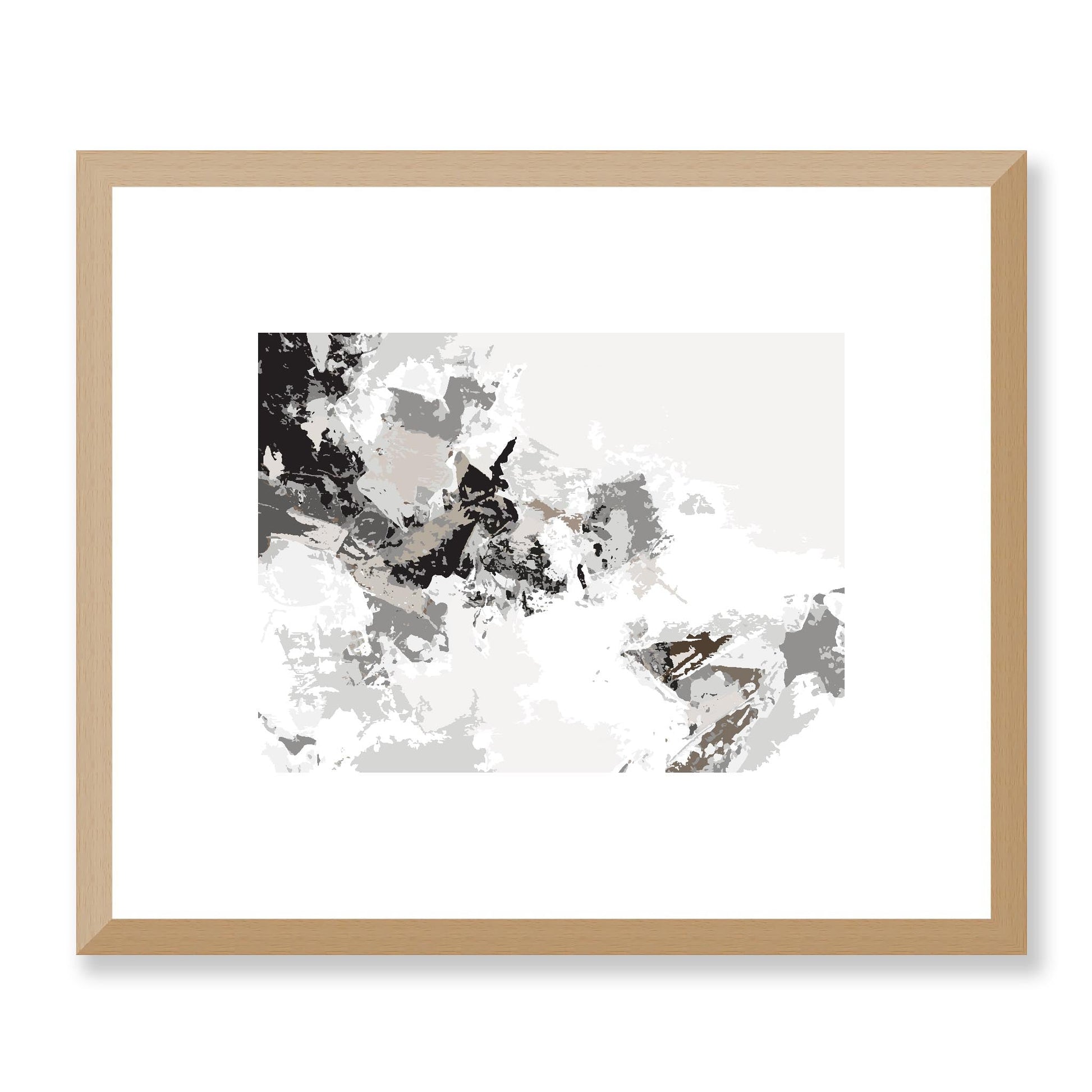 Framed Graphic Art Print, White Mat - 12x10 16x13 20x16 28x22 inches | FPH-1170-7694, Prints, Graphic art, Natural Frame, 30 x 25 cm ,12 x 10 inches