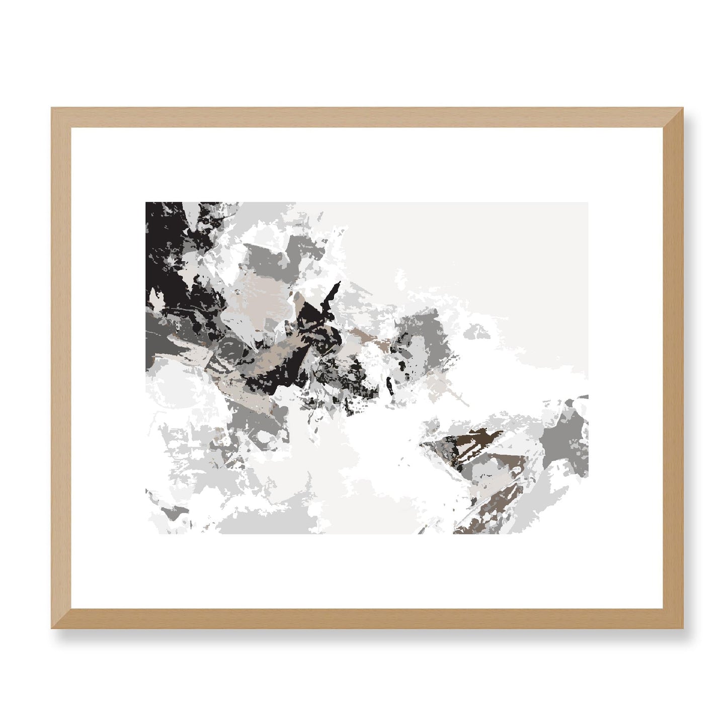 Framed Graphic Art Print, White Mat - 12x10 16x13 20x16 28x22 inches | FPH-1170-7694, Prints, Graphic art, Natural Frame, 41 x 33 cm ,16 x 13 inches