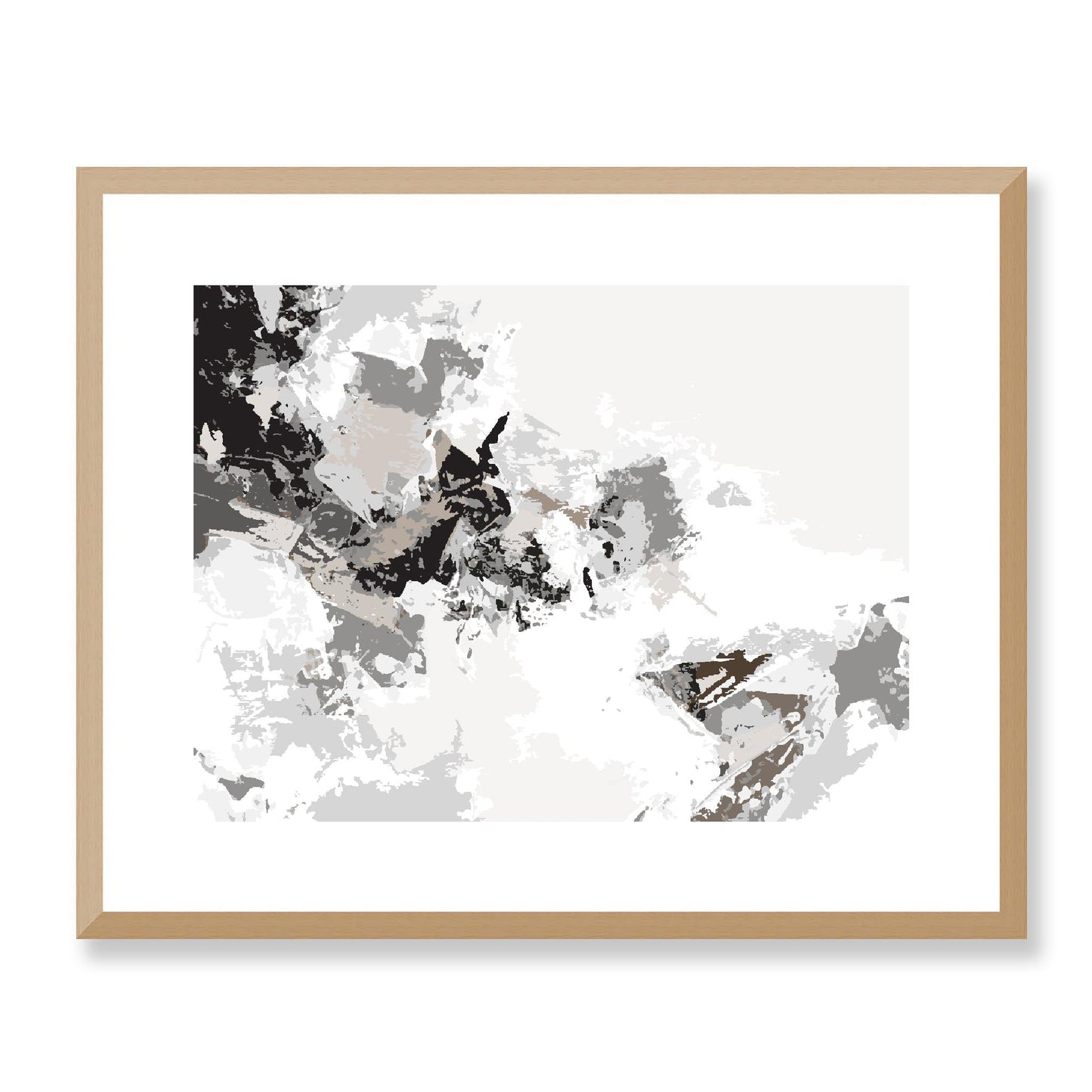 Framed Graphic Art Print, White Mat - 12x10 16x13 20x16 28x22 inches | FPH-1170-7694, Prints, Graphic art, Natural Frame, 51 x 41 cm ,20 x 16 inches