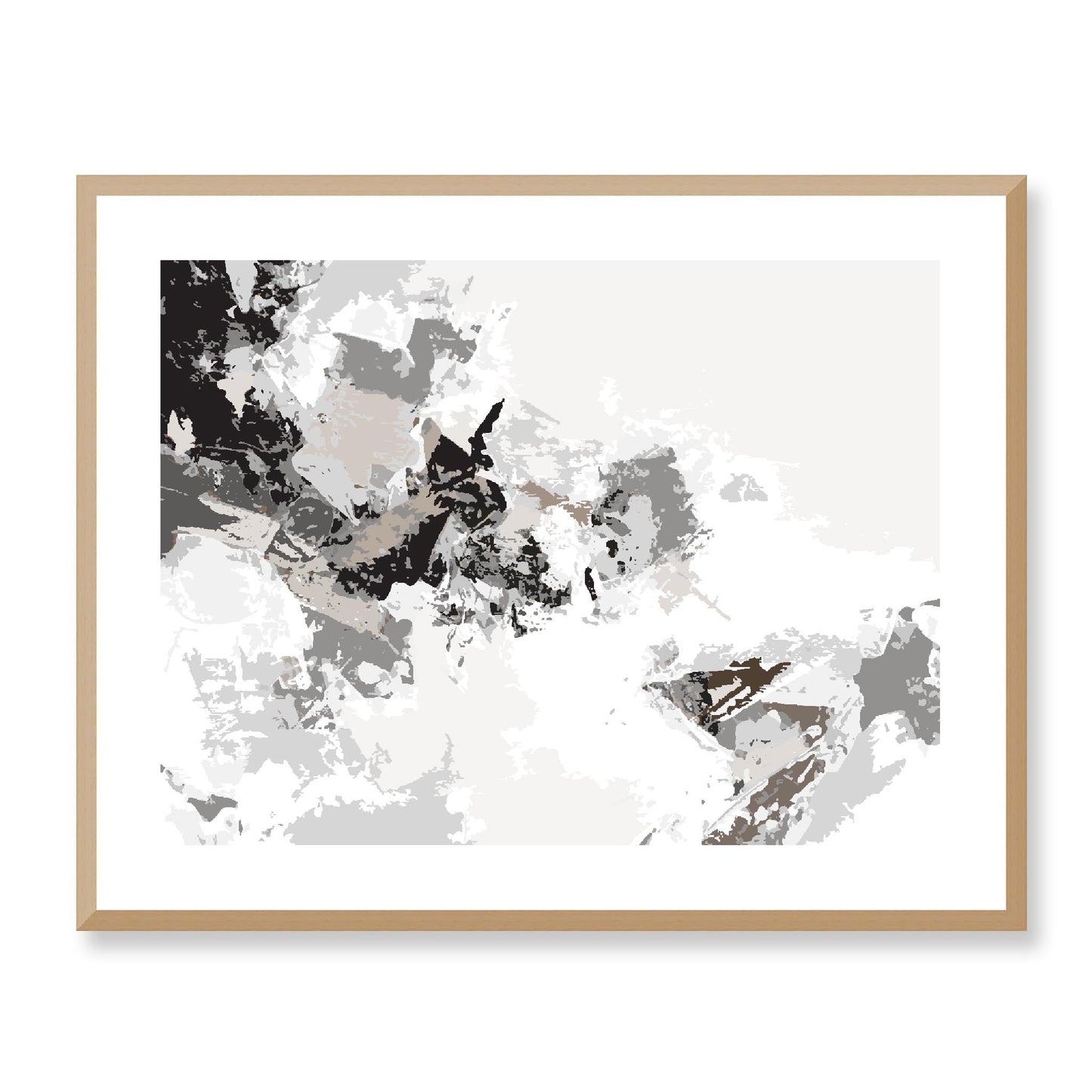 Framed Graphic Art Print, White Mat - 12x10 16x13 20x16 28x22 inches | FPH-1170-7694, Prints, Graphic art, Natural Frame, 71 x 56 cm ,28 x 22 inches