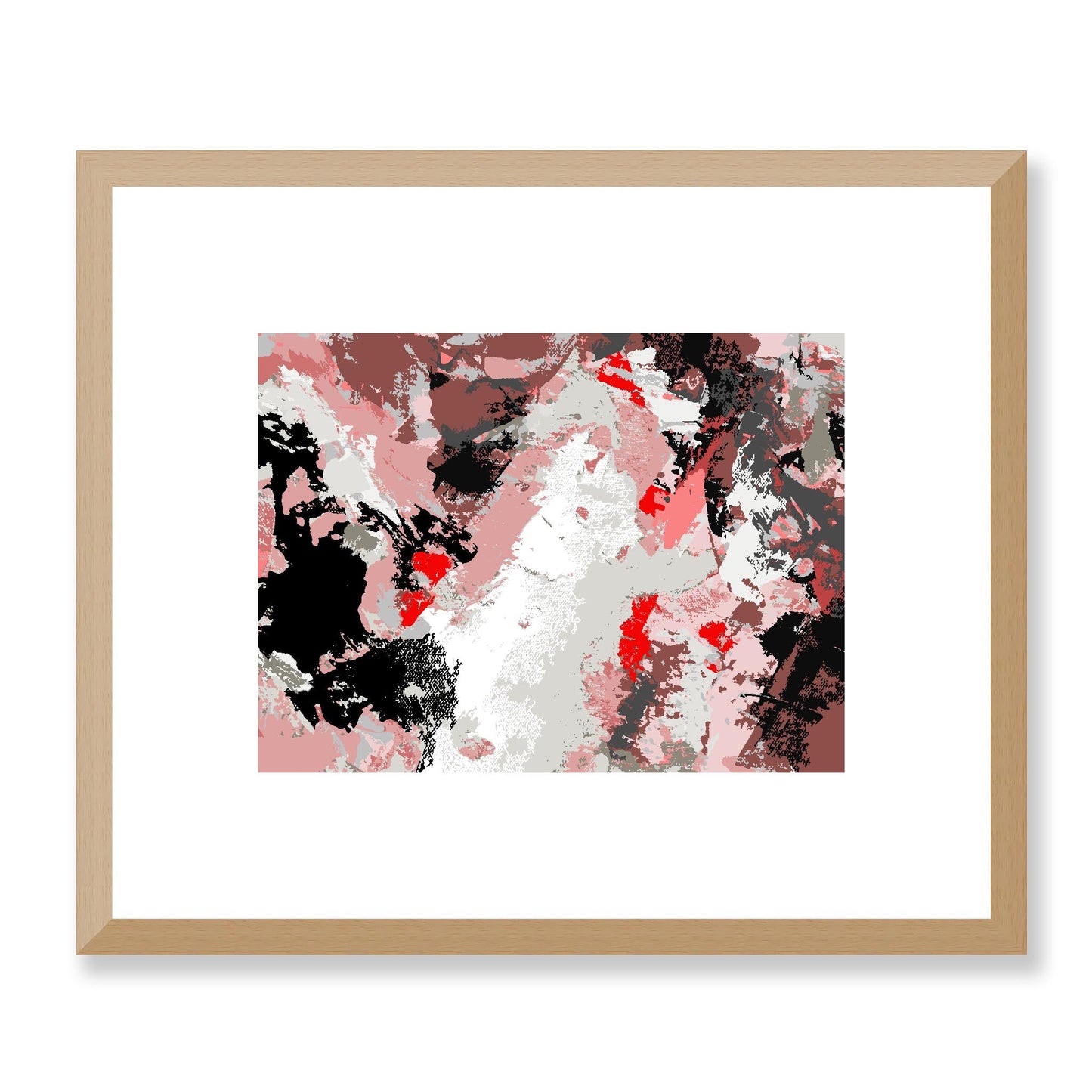 Framed Graphic Art Print, White Mat - 12x10 16x13 20x16 28x22 inches | FPH-1190-7689, Prints, Graphic art, Natural Frame, 30 x 25 cm ,12 x 10 inches