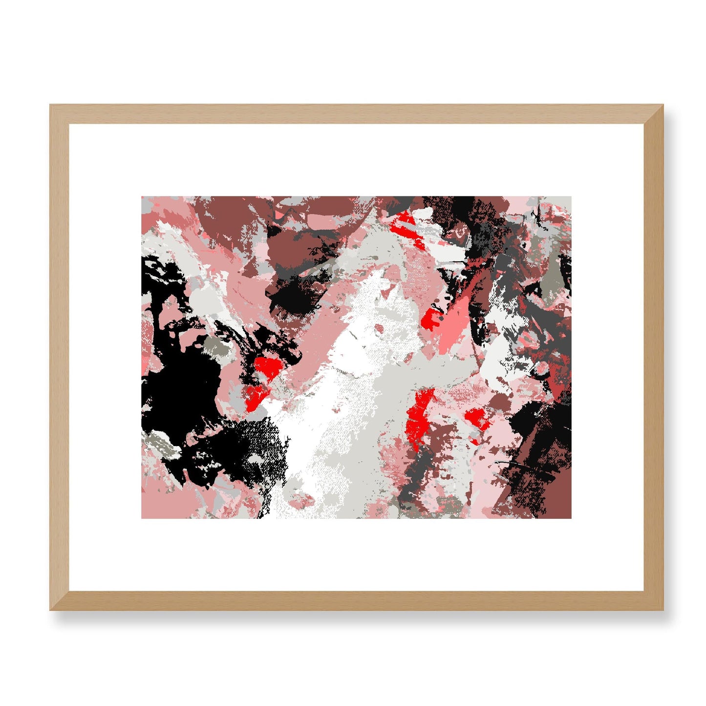 Framed Graphic Art Print, White Mat - 12x10 16x13 20x16 28x22 inches | FPH-1190-7689, Prints, Graphic art, Natural Frame, 41 x 33 cm ,16 x 13 inches