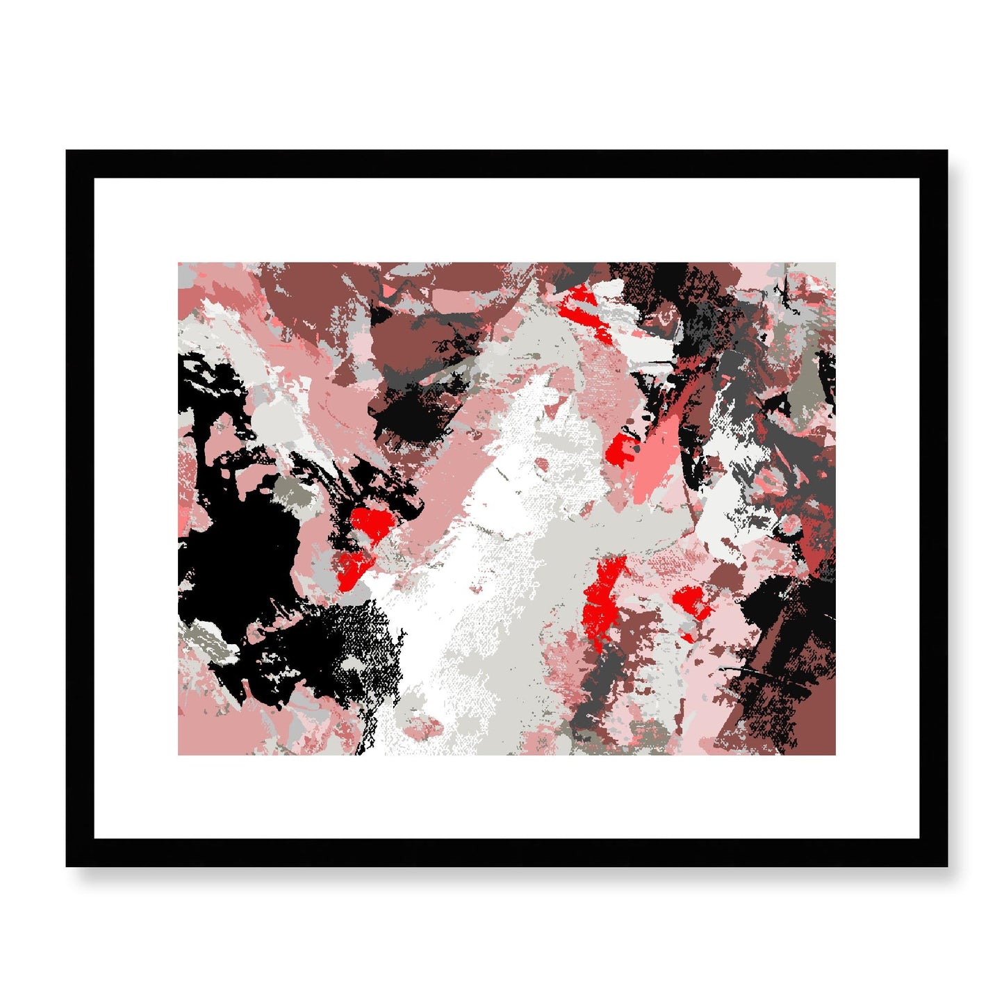 Framed Graphic Art Print, White Mat - 12x10 16x13 20x16 28x22 inches | FPH-1190-7689, Prints, Graphic art, Black Frame, 51 x 41 cm ,20 x 16 inches