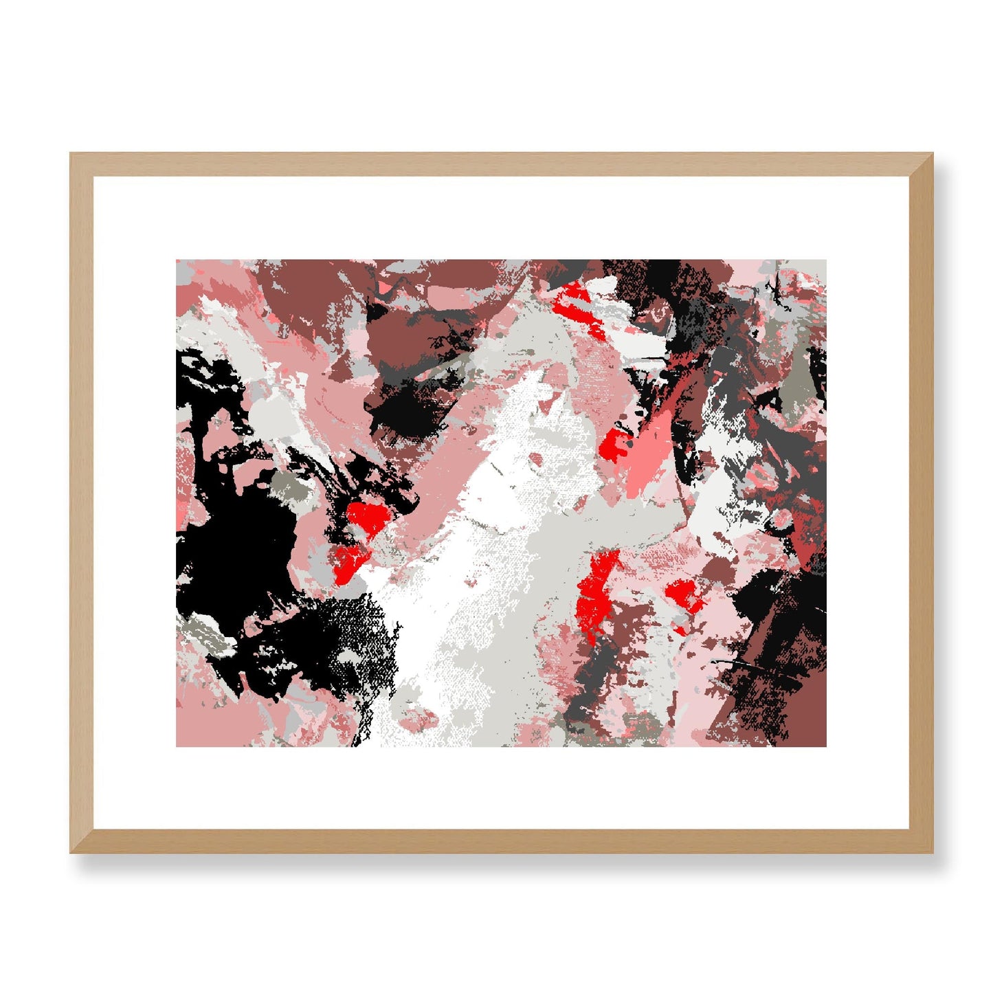 Framed Graphic Art Print, White Mat - 12x10 16x13 20x16 28x22 inches | FPH-1190-7689, Prints, Graphic art, Natural Frame, 51 x 41 cm ,20 x 16 inches
