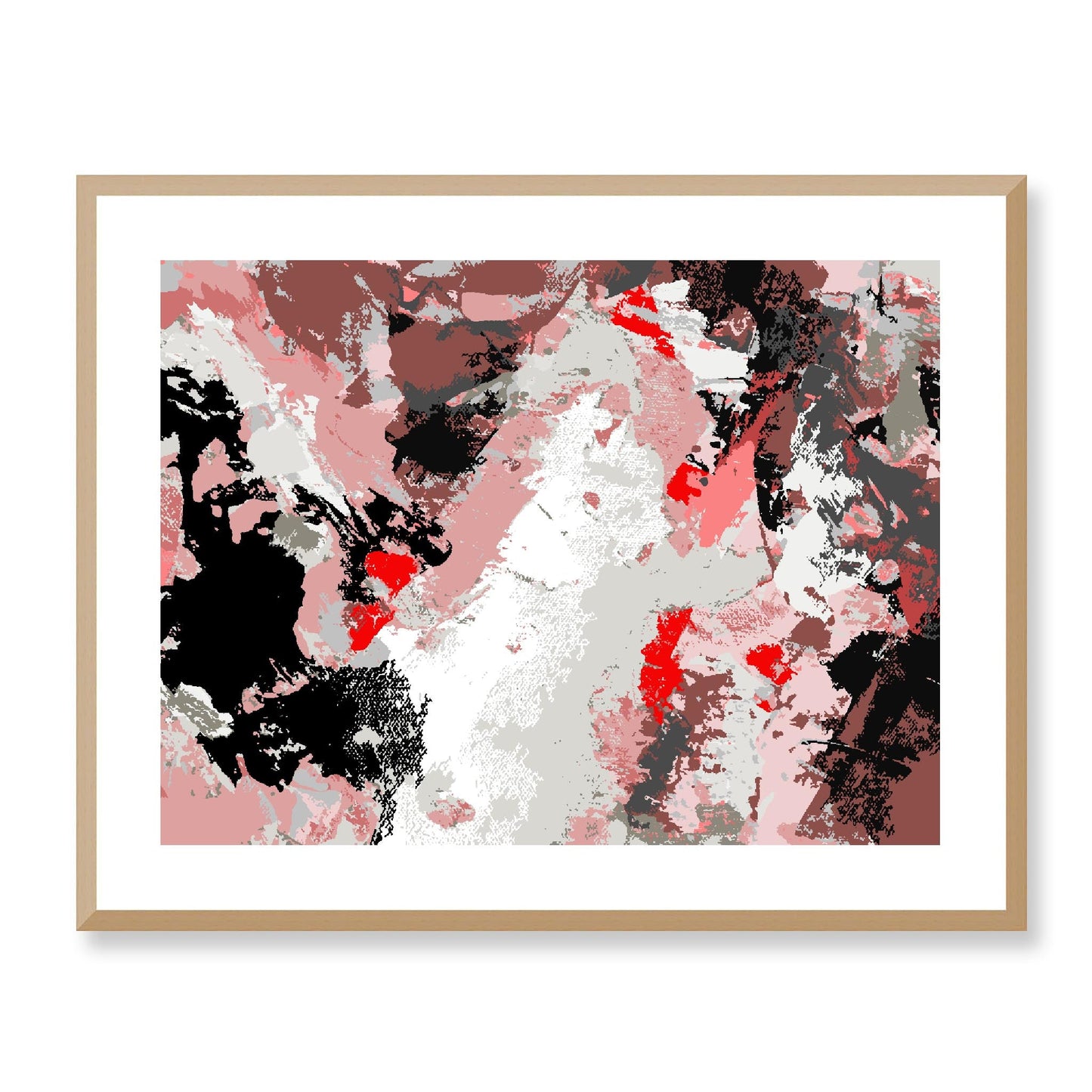Framed Graphic Art Print, White Mat - 12x10 16x13 20x16 28x22 inches | FPH-1190-7689, Prints, Graphic art, Natural Frame, 71 x 56 cm ,28 x 22 inches