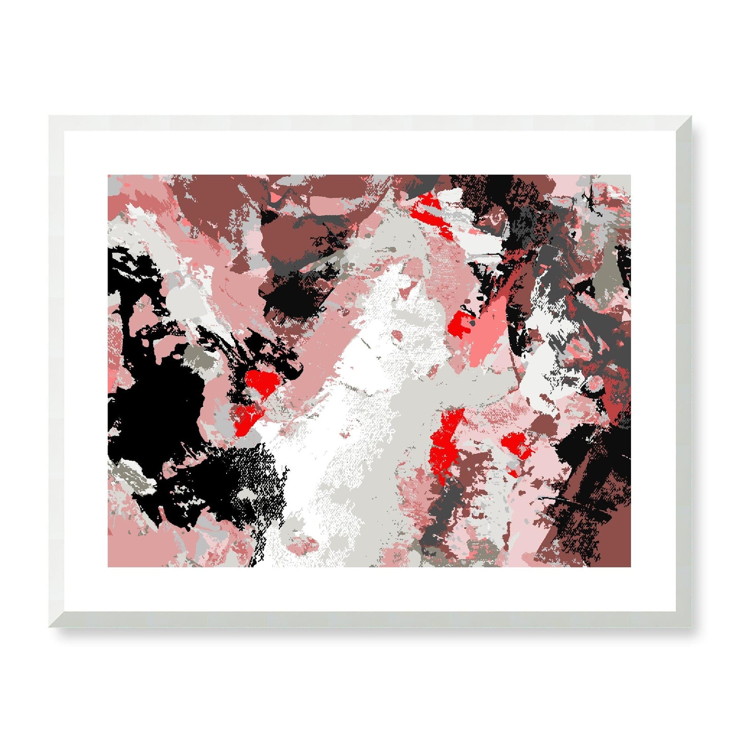 Framed Graphic Art Print, White Mat - 12x10 16x13 20x16 28x22 inches | FPH-1190-7689, Prints, Graphic art, White Frame, 71 x 56 cm ,28 x 22 inches