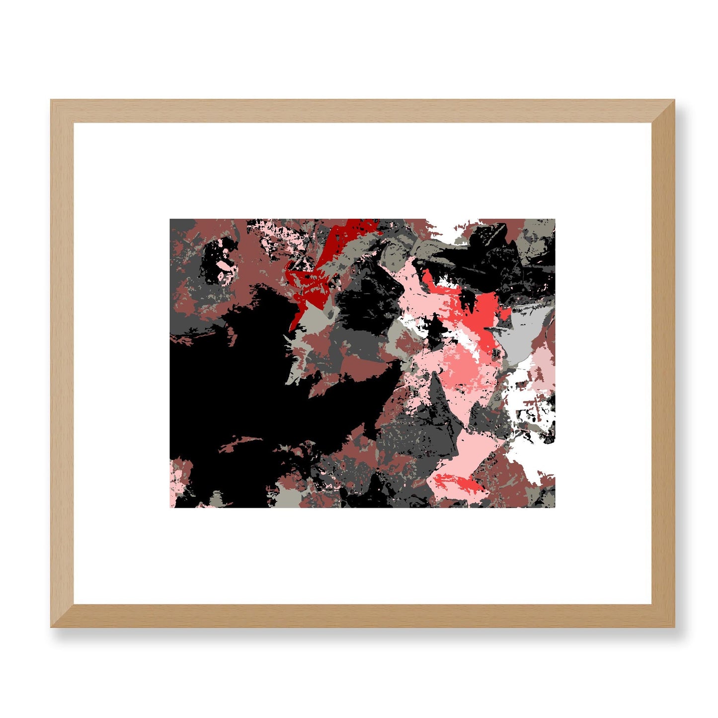 Framed Graphic Art Print, White Mat - 12x10 16x13 20x16 28x22 inches | FPH-1190-7692, Prints, Graphic art, Natural Frame, 30 x 25 cm ,12 x 10 inches