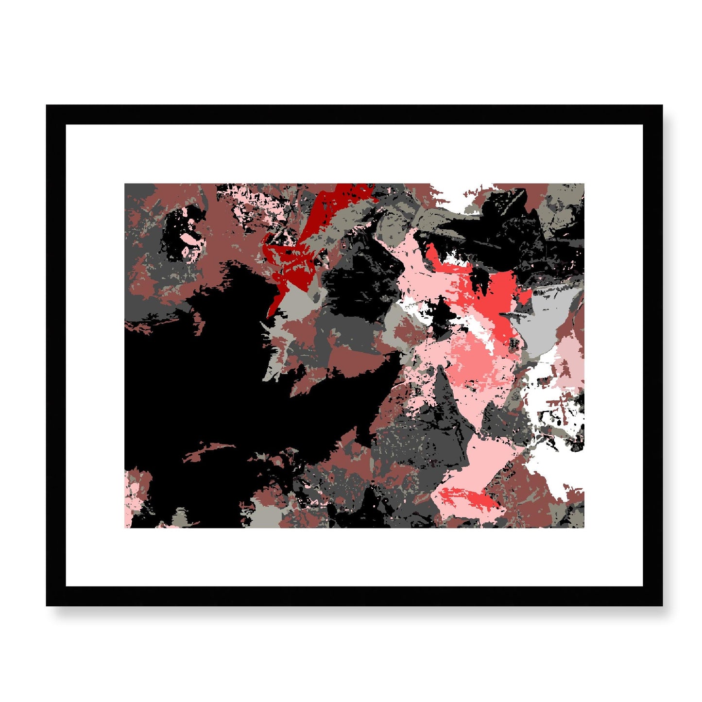 Framed Graphic Art Print, White Mat - 12x10 16x13 20x16 28x22 inches | FPH-1190-7692, Prints, Graphic art, Black Frame, 51 x 41 cm ,20 x 16 inches