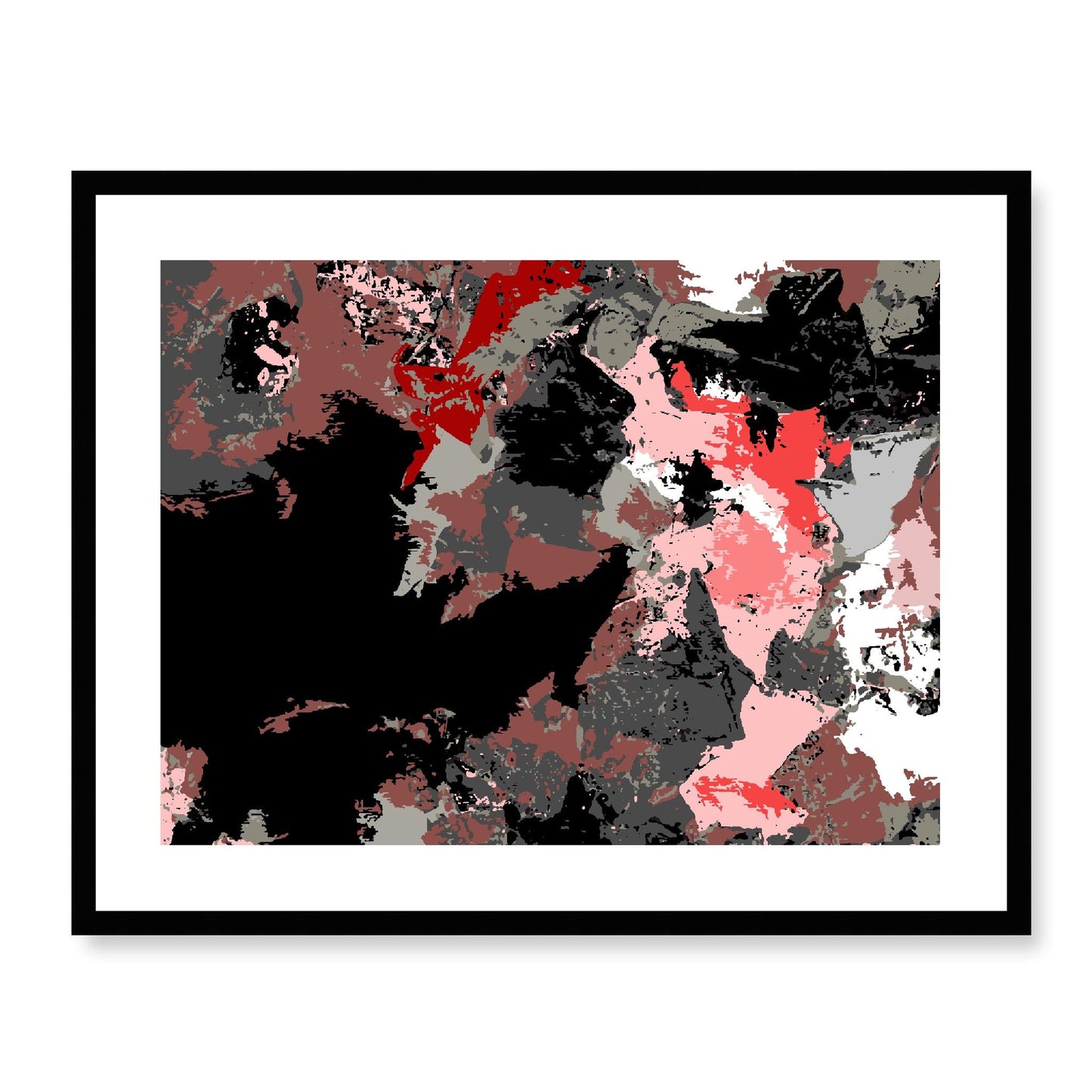 Framed Graphic Art Print, White Mat - 12x10 16x13 20x16 28x22 inches | FPH-1190-7692, Prints, Graphic art, Black Frame, 71 x 56 cm ,28 x 22 inches