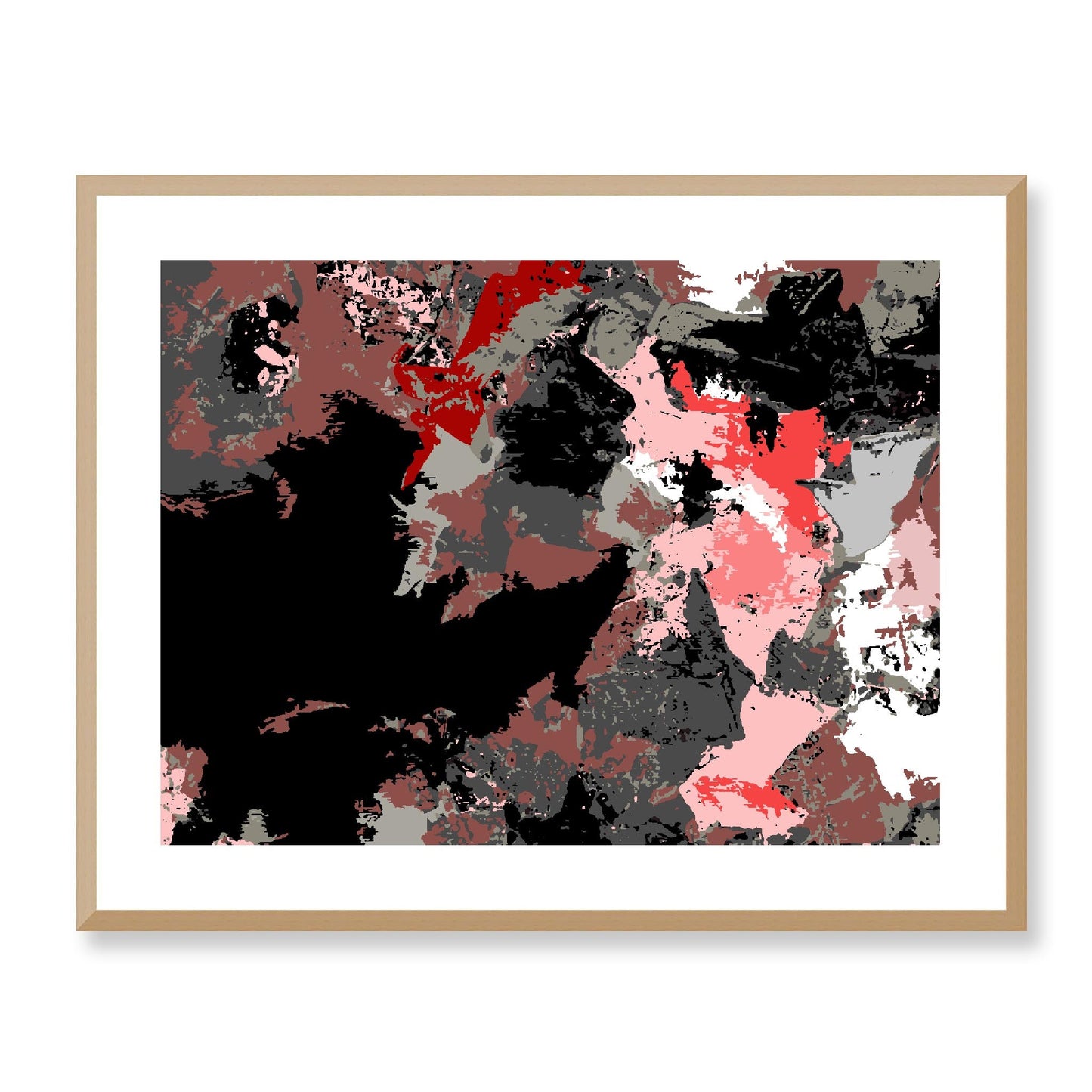 Framed Graphic Art Print, White Mat - 12x10 16x13 20x16 28x22 inches | FPH-1190-7692, Prints, Graphic art, Natural Frame, 71 x 56 cm ,28 x 22 inches