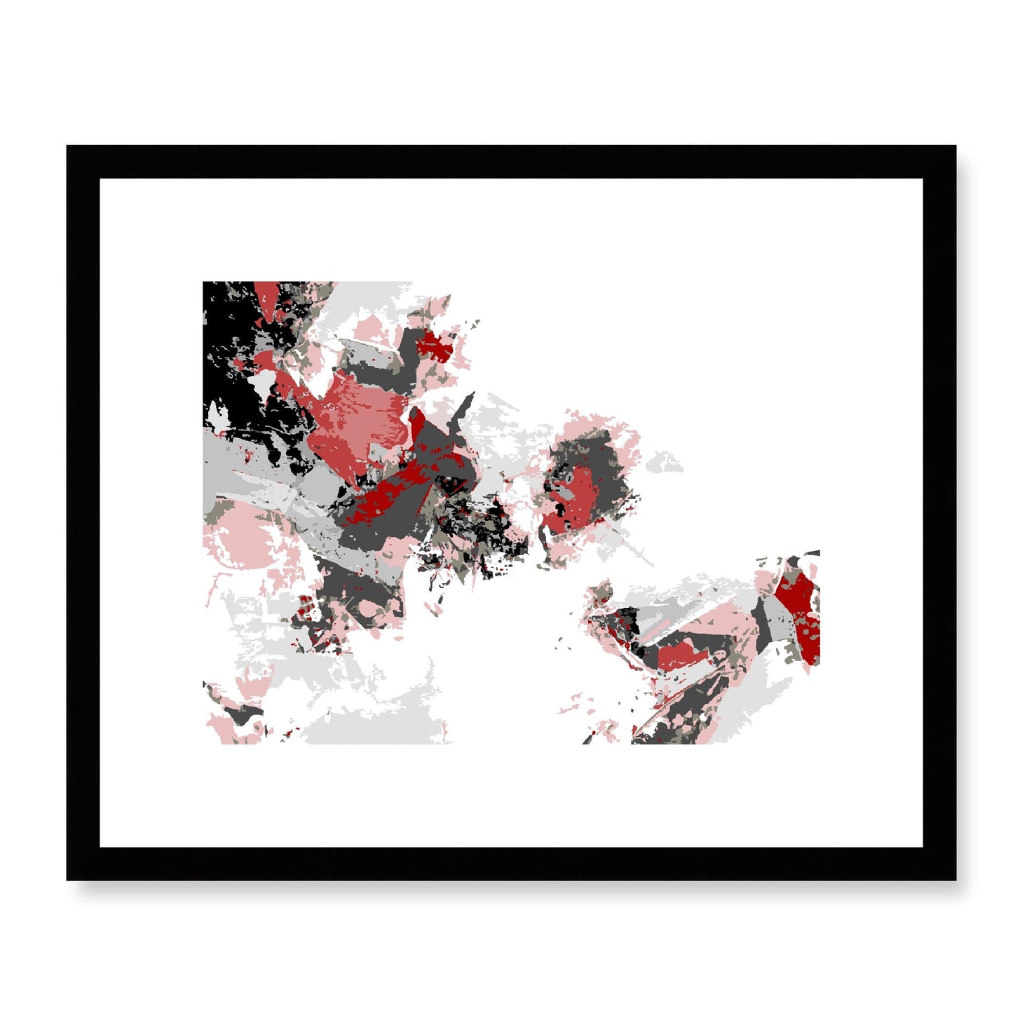 Framed Graphic Art Print, White Mat - 12x10 16x13 20x16 28x22 inches | FPH-1190-7694, Prints, Graphic art, Black Frame, 41 x 33 cm ,16 x 13 inches
