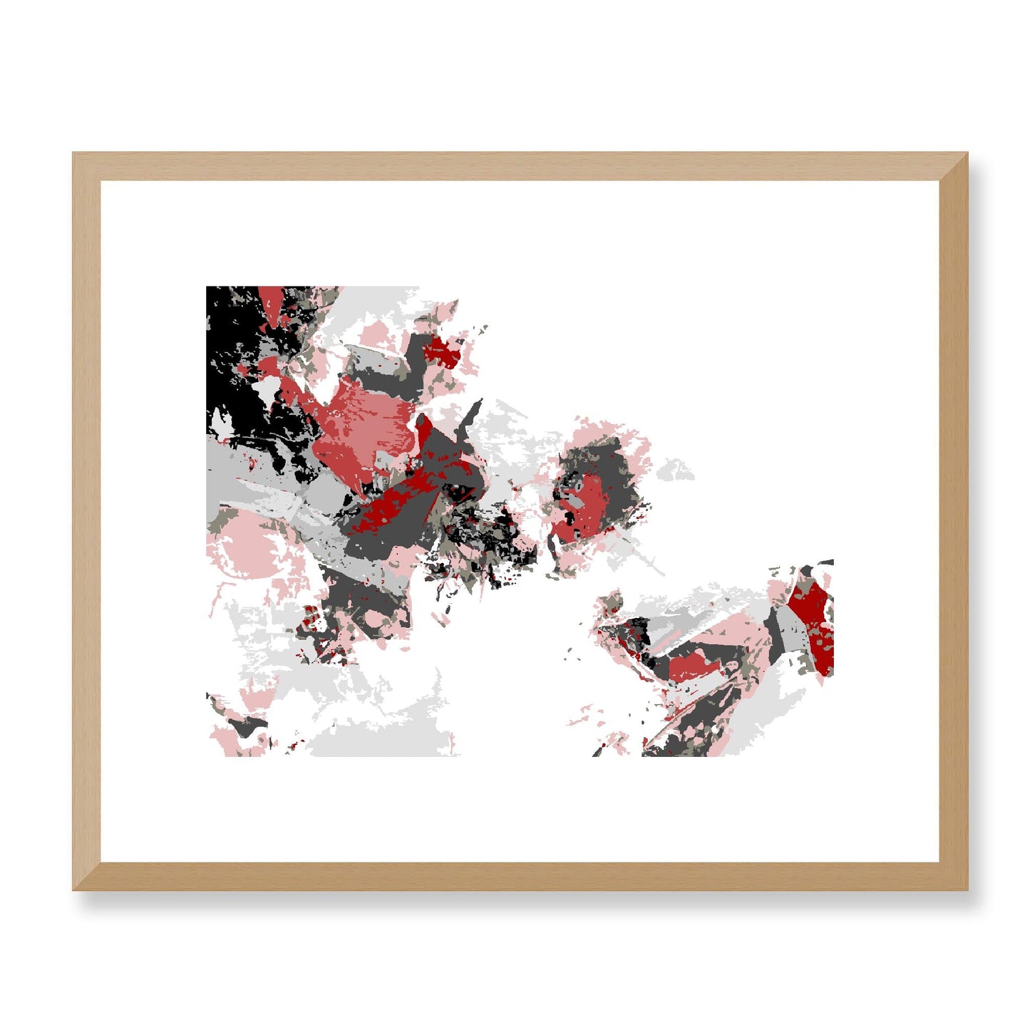 Framed Graphic Art Print, White Mat - 12x10 16x13 20x16 28x22 inches | FPH-1190-7694, Prints, Graphic art, Natural Frame, 41 x 33 cm ,16 x 13 inches