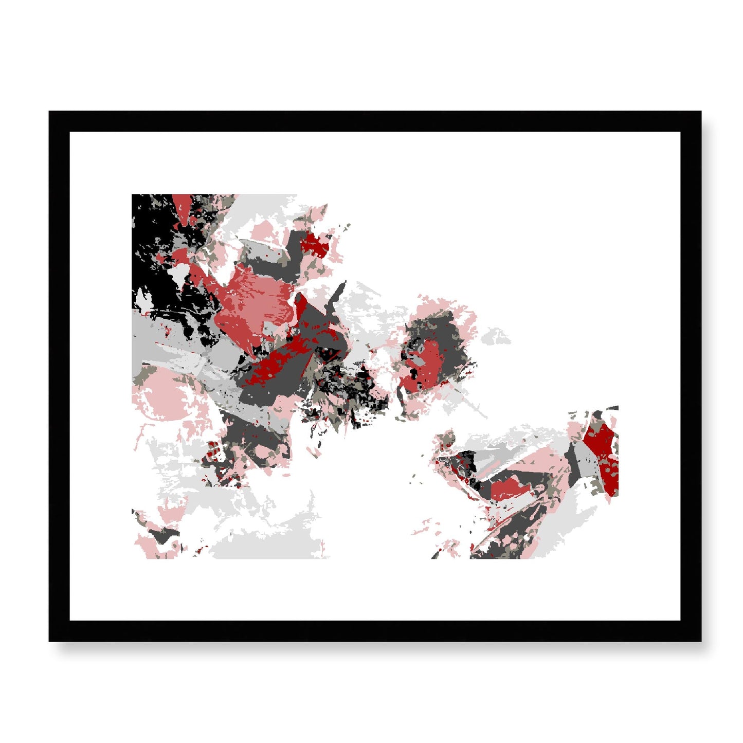 Framed Graphic Art Print, White Mat - 12x10 16x13 20x16 28x22 inches | FPH-1190-7694, Prints, Graphic art, Black Frame, 51 x 41 cm ,20 x 16 inches