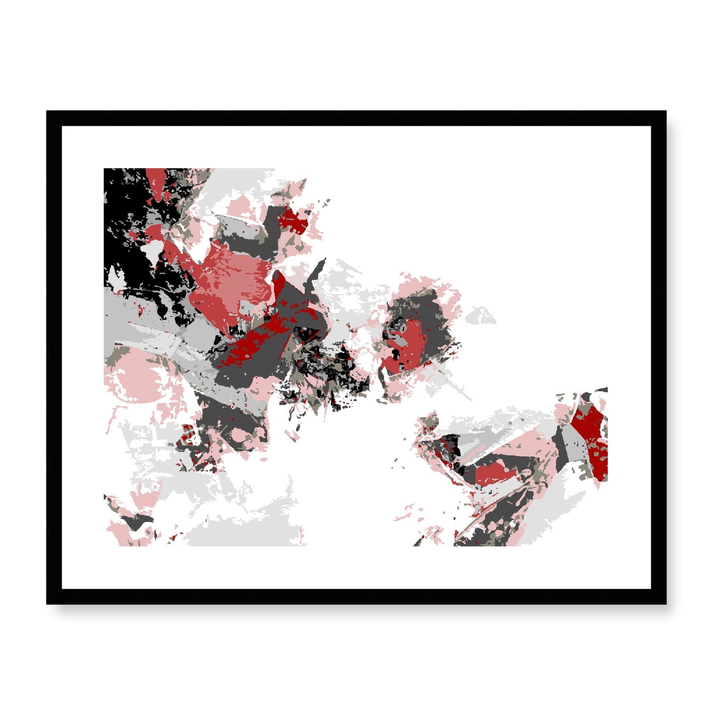 Framed Graphic Art Print, White Mat - 12x10 16x13 20x16 28x22 inches | FPH-1190-7694, Prints, Graphic art, Black Frame, 71 x 56 cm ,28 x 22 inches