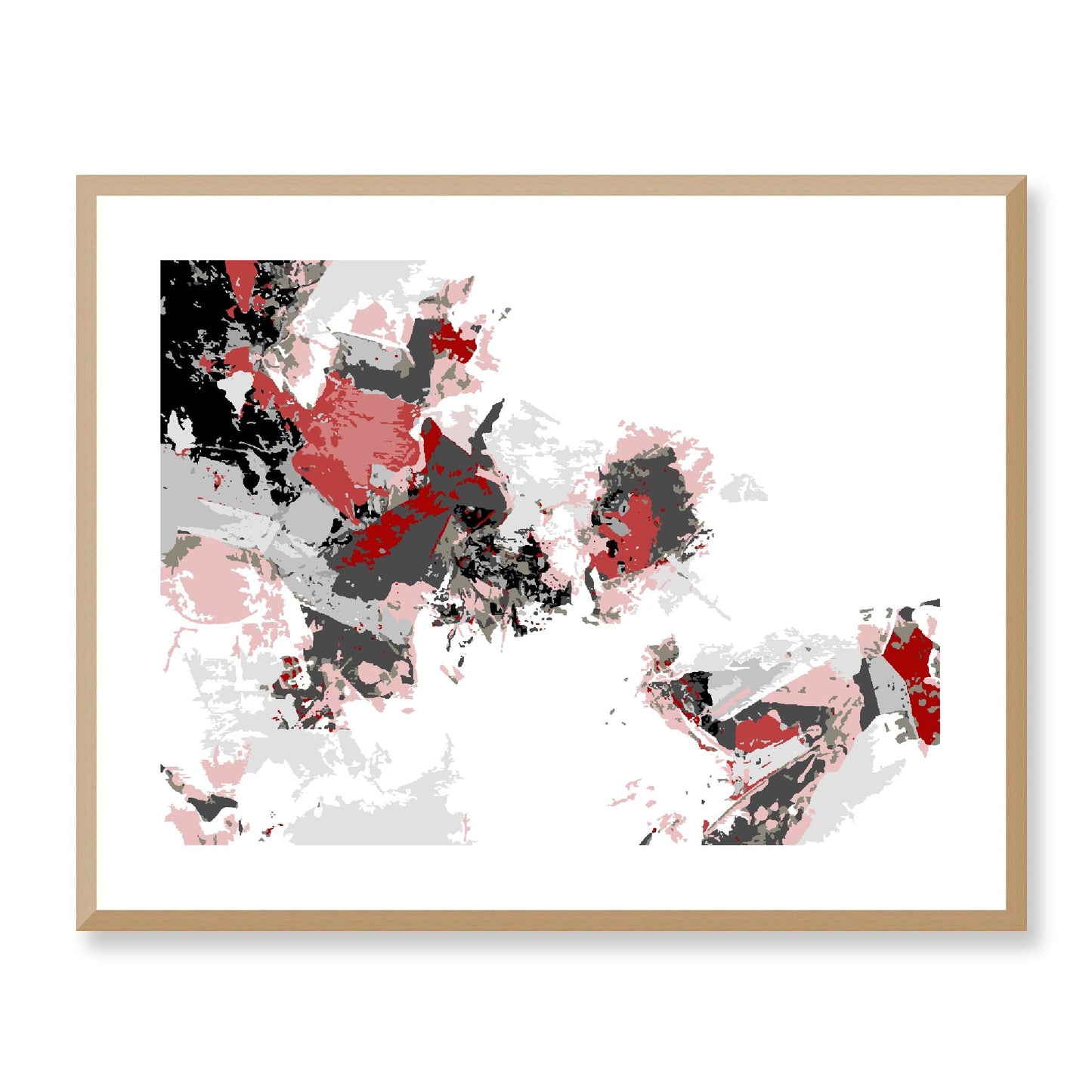 Framed Graphic Art Print, White Mat - 12x10 16x13 20x16 28x22 inches | FPH-1190-7694, Prints, Graphic art, Natural Frame, 71 x 56 cm ,28 x 22 inches